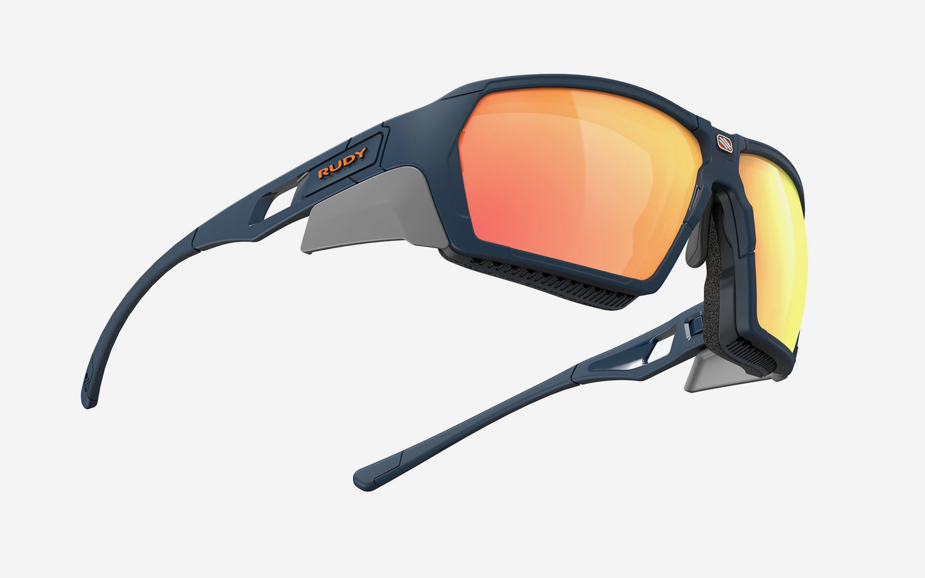 Agent Q Blue Navy Matte - ML Orange