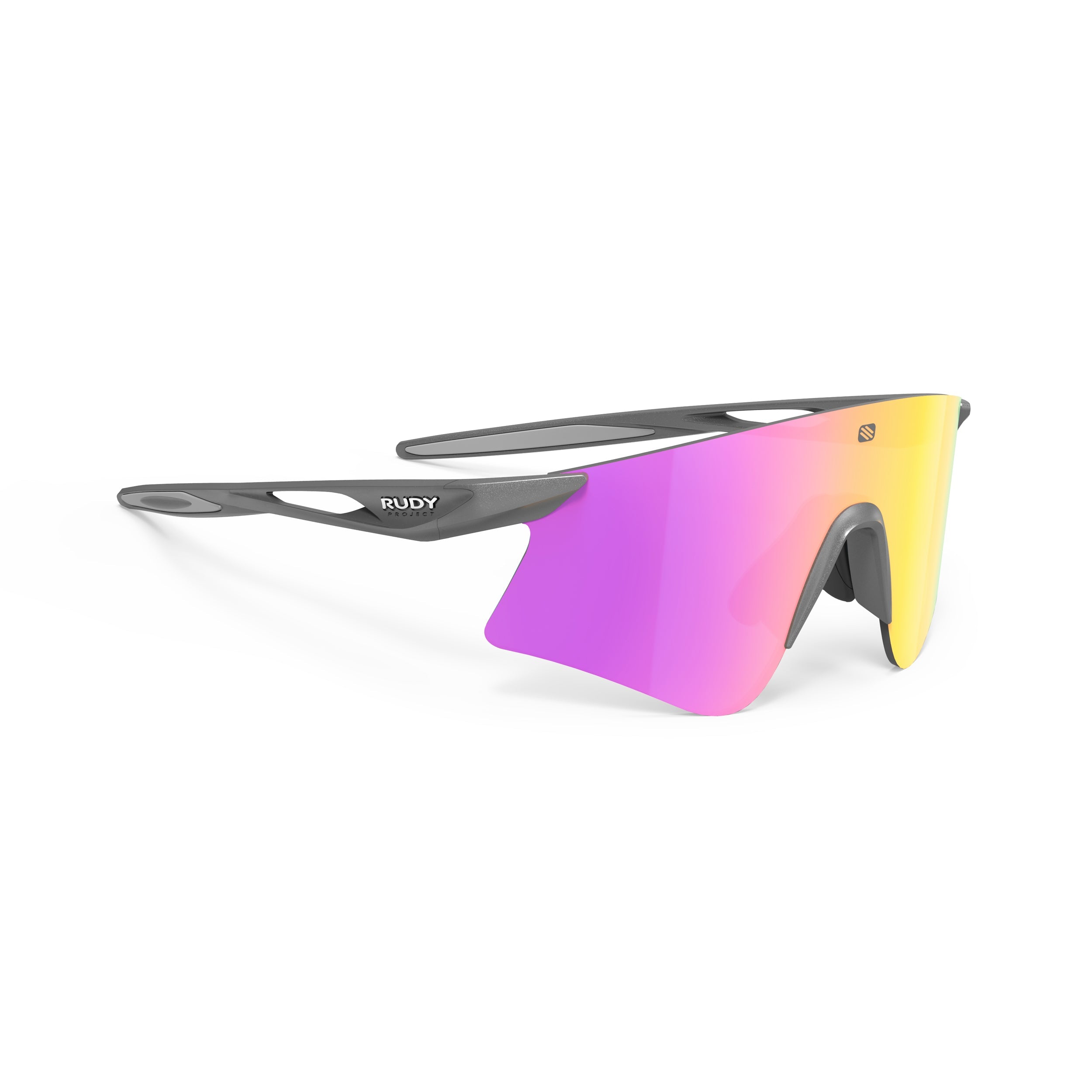 Rudy Project Astral Metal Titanium Matte mirrored multilaser sunset performance sunglasses – front view