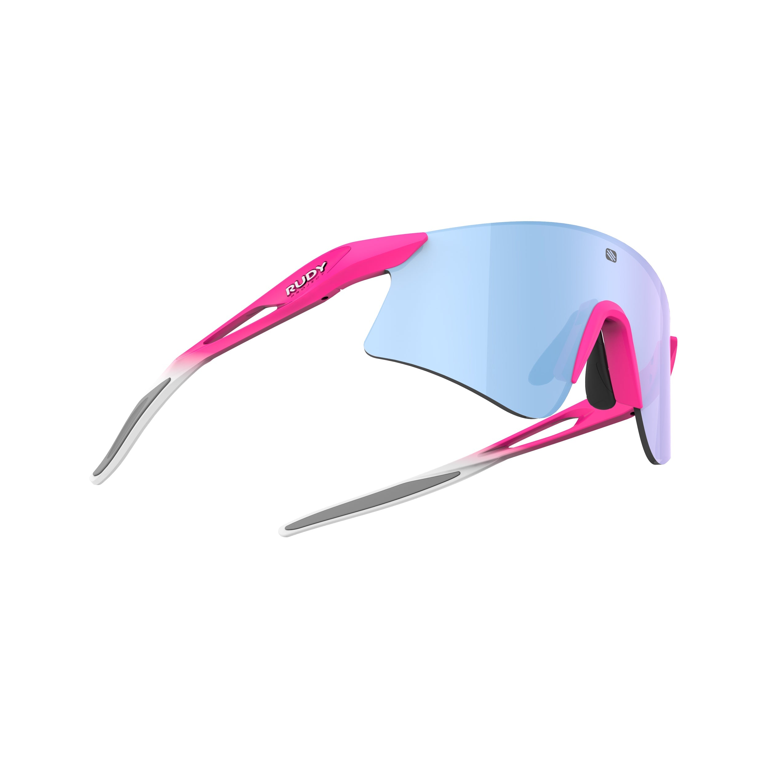 Rudy Project Astral Pink Fluo Fade Matte mirrored multilaser ice performance sunglasses – side view