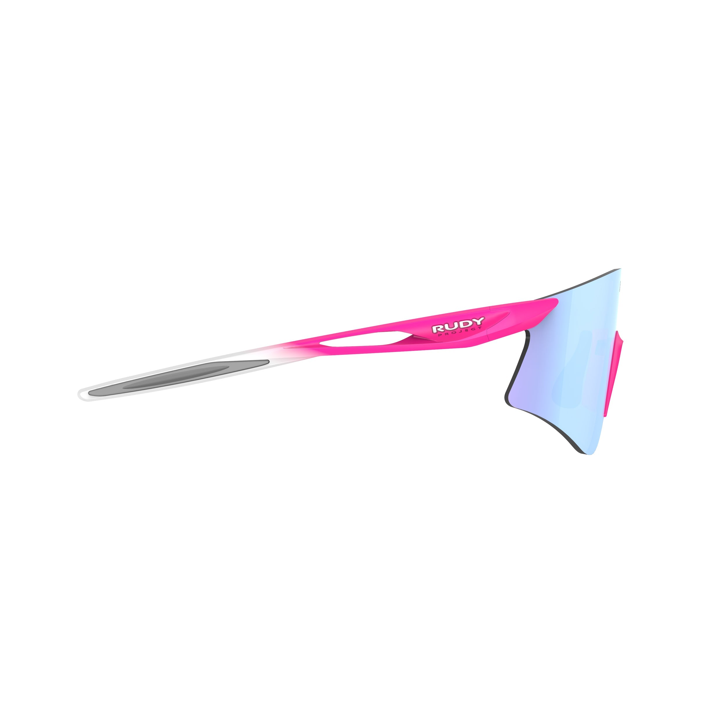 Rudy Project Astral Pink Fluo Fade Matte mirrored multilaser ice performance sunglasses – side view, opposite side
