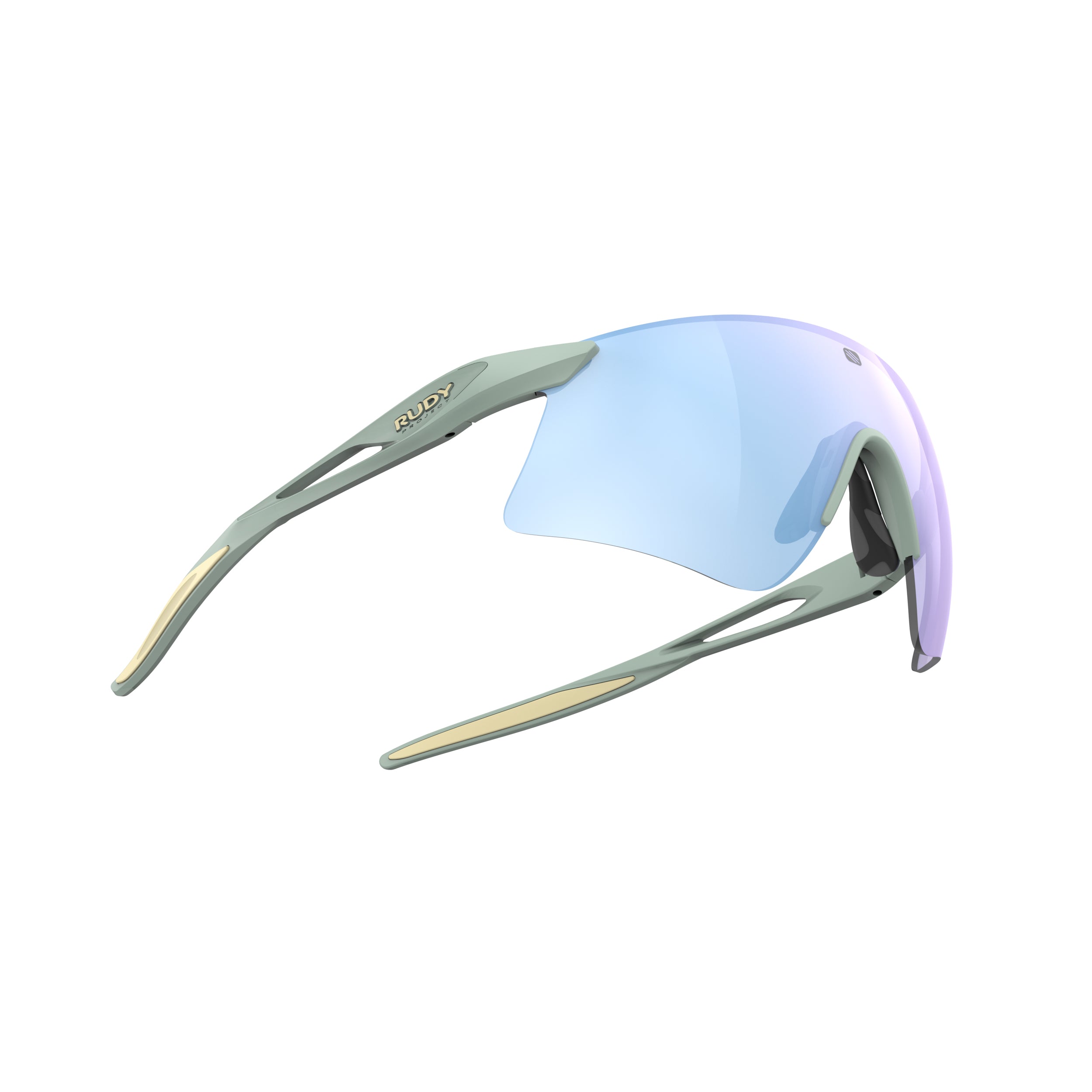 Rudy Project Astral Sphere Mint Matte Frame Mirrored Multilaser Ice Performance Sunglasses – side view