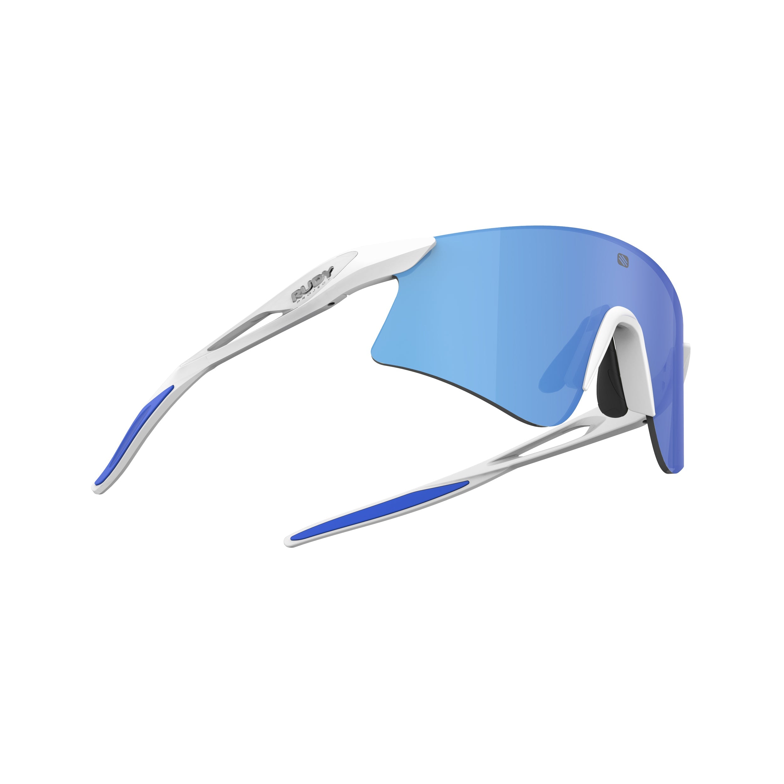 Rudy Project Astral White Matte mirrored multilaser blue hdr performance sunglasses – side view