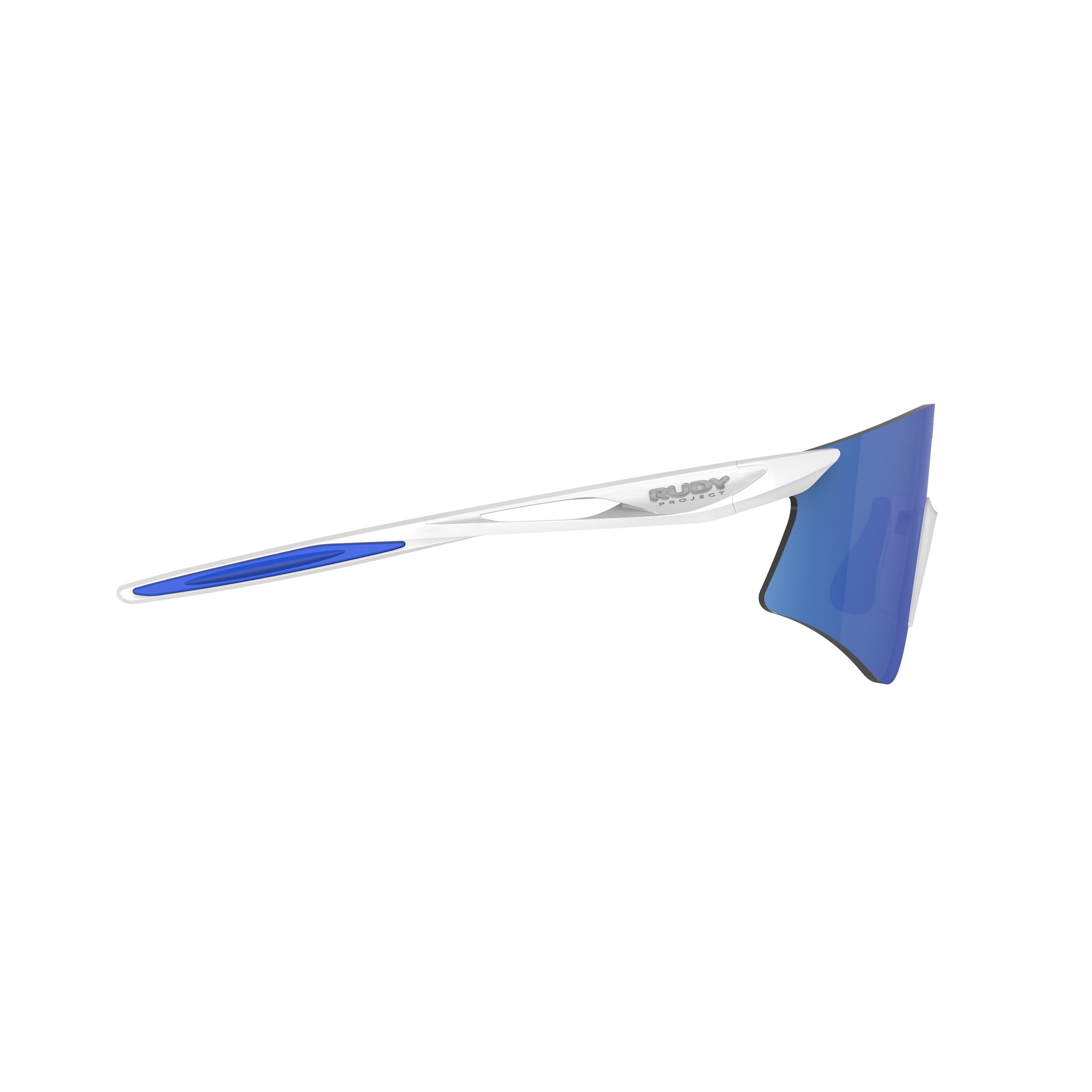Rudy Project Astral White Matte mirrored multilaser blue hdr performance sunglasses – side view, opposite side