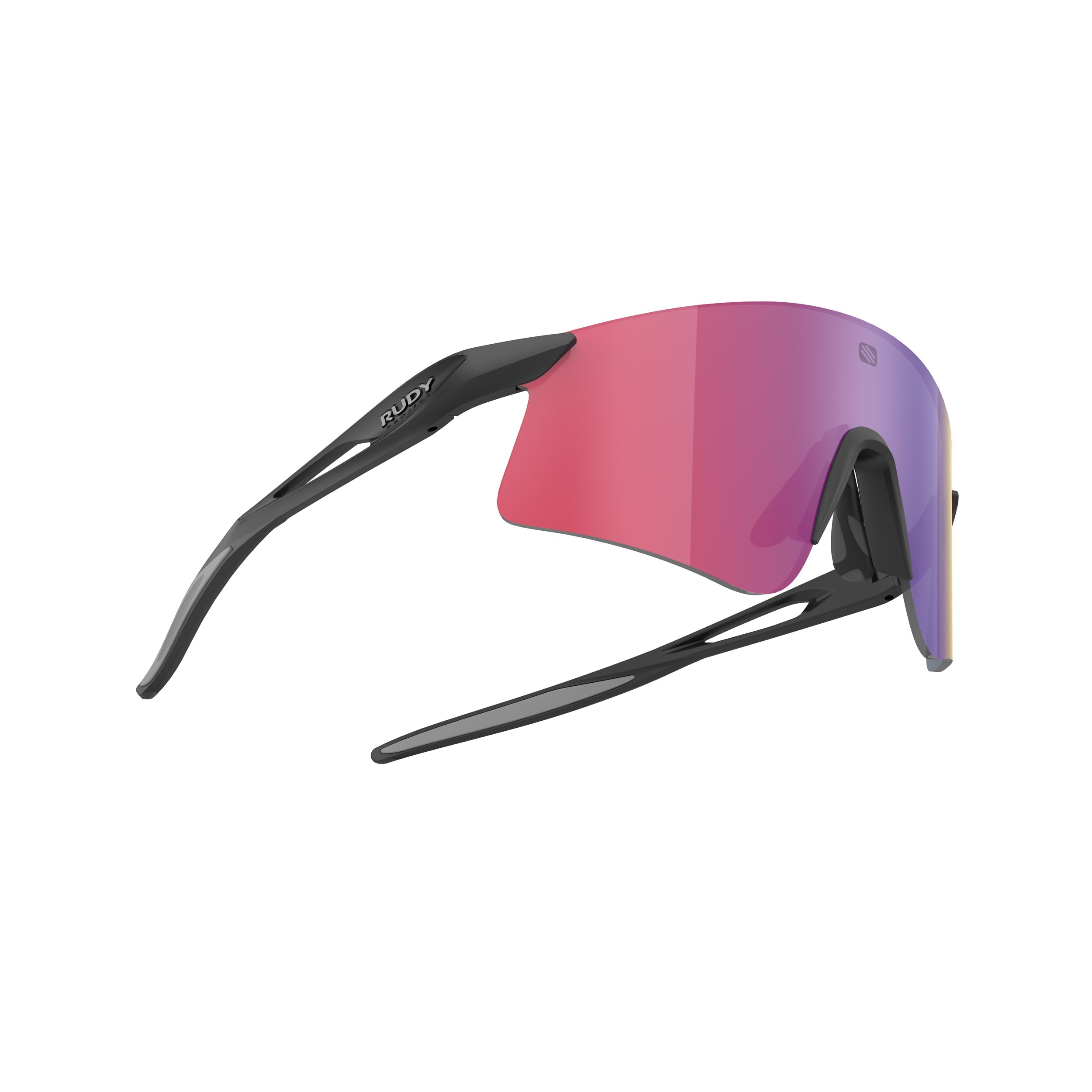 Rudy Project Astral X Black Matte mirrored multilaser red hdr performance sunglasses – side view