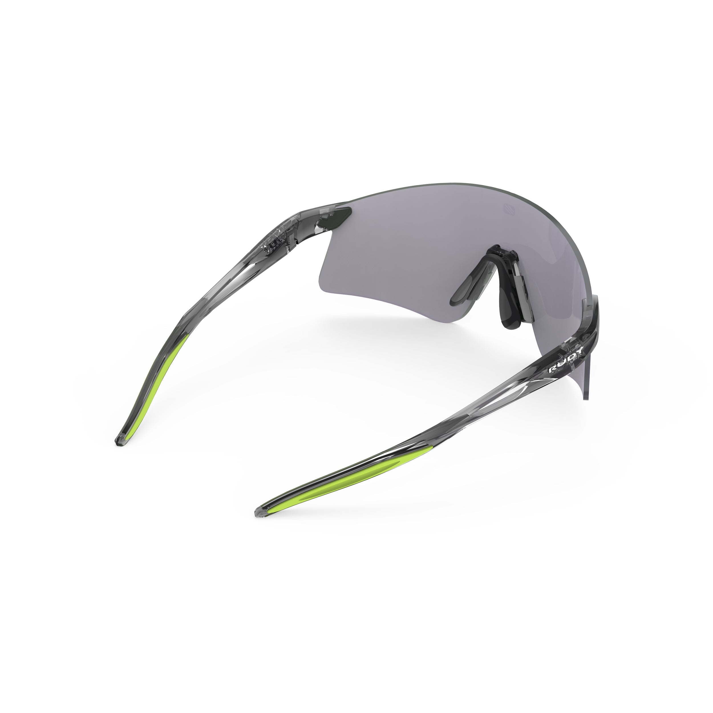 Rudy Project Astral X Crystal Ash mirrored multilaser green performance sunglasses – rear view