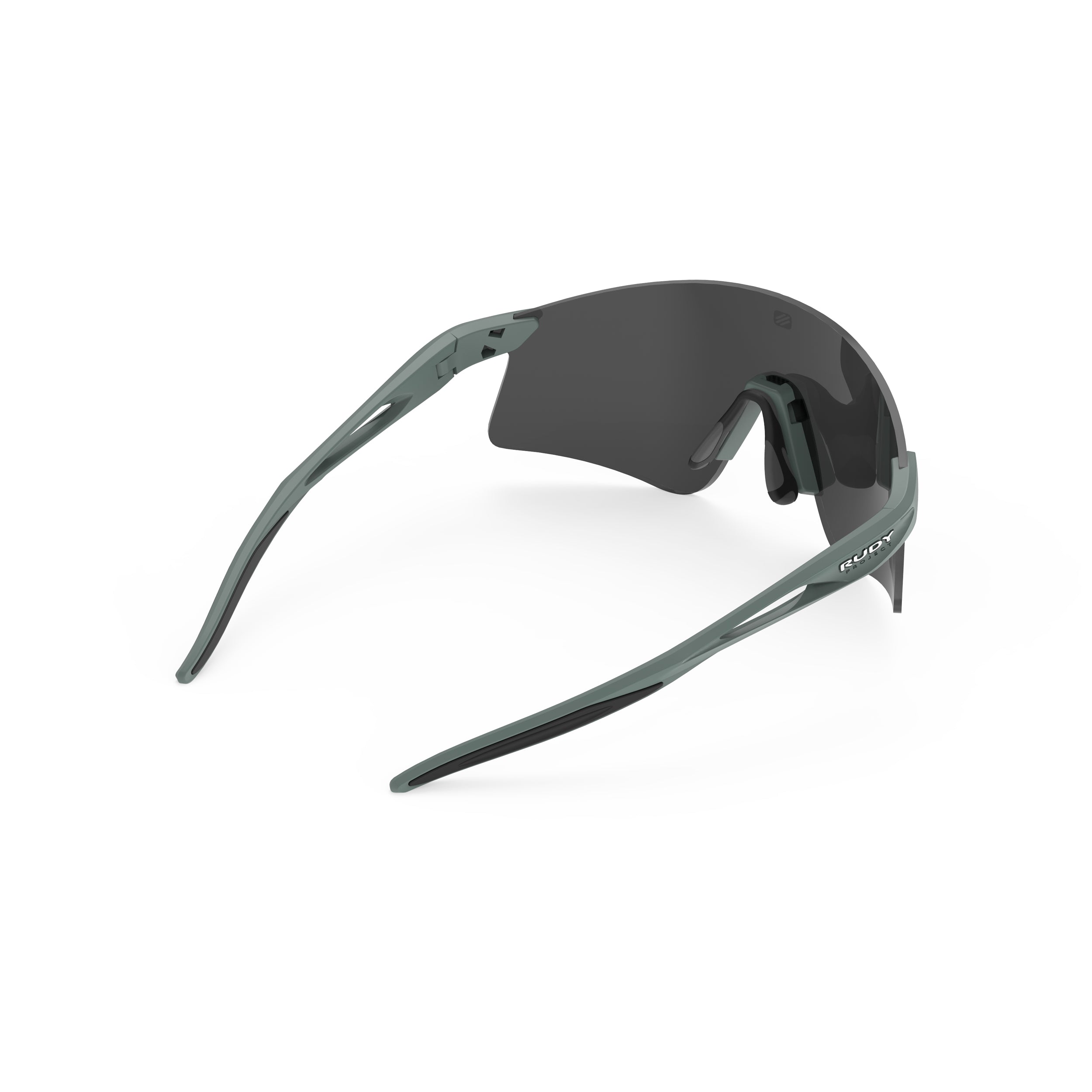 Rudy Project Astral X Green Sage Matte mirrored smoke black performance sunglasses – rear view
