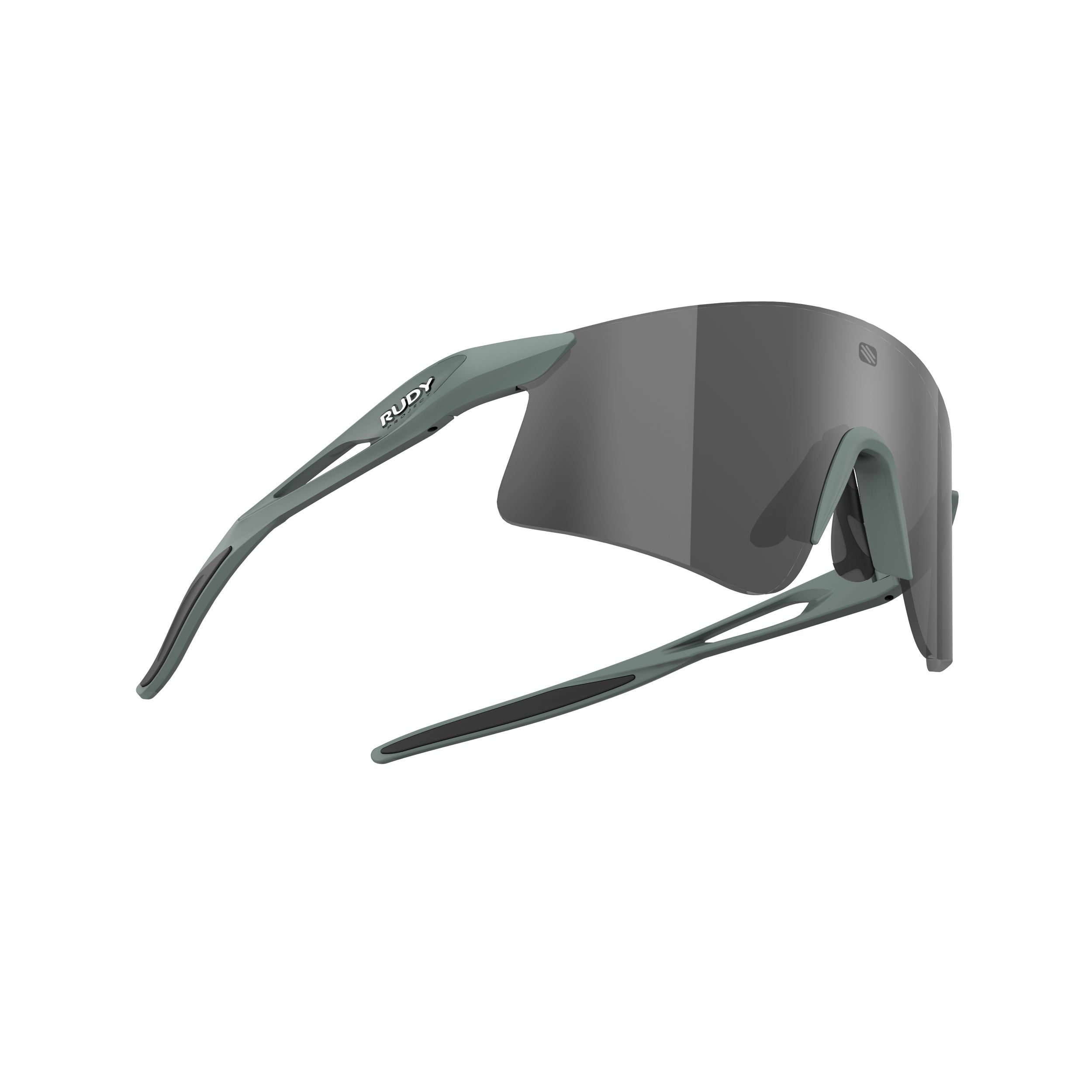 Rudy Project Astral X Green Sage Matte mirrored smoke black performance sunglasses – side view