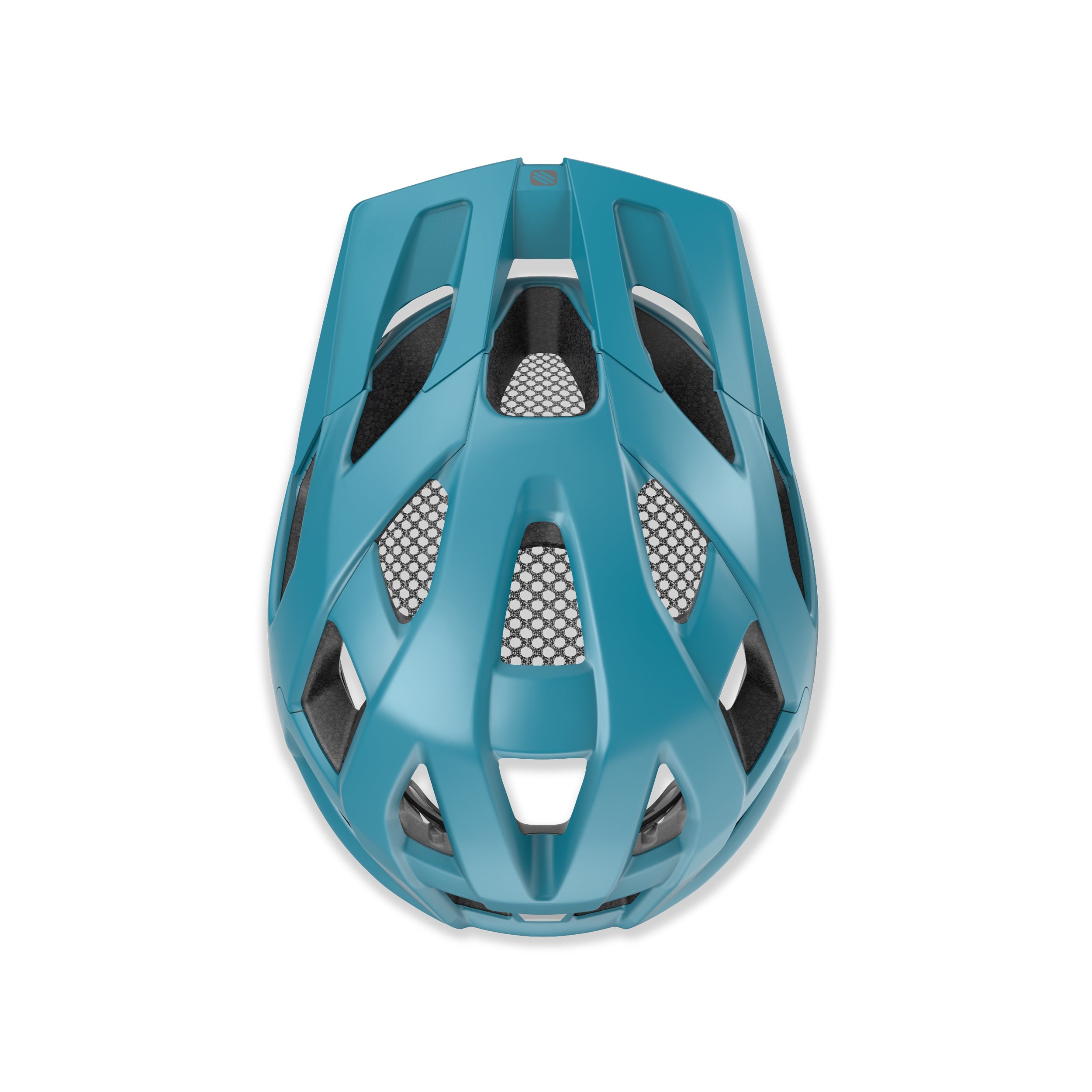 Rudy Project Crossway Lagoon Matte cycling helmet – rear view