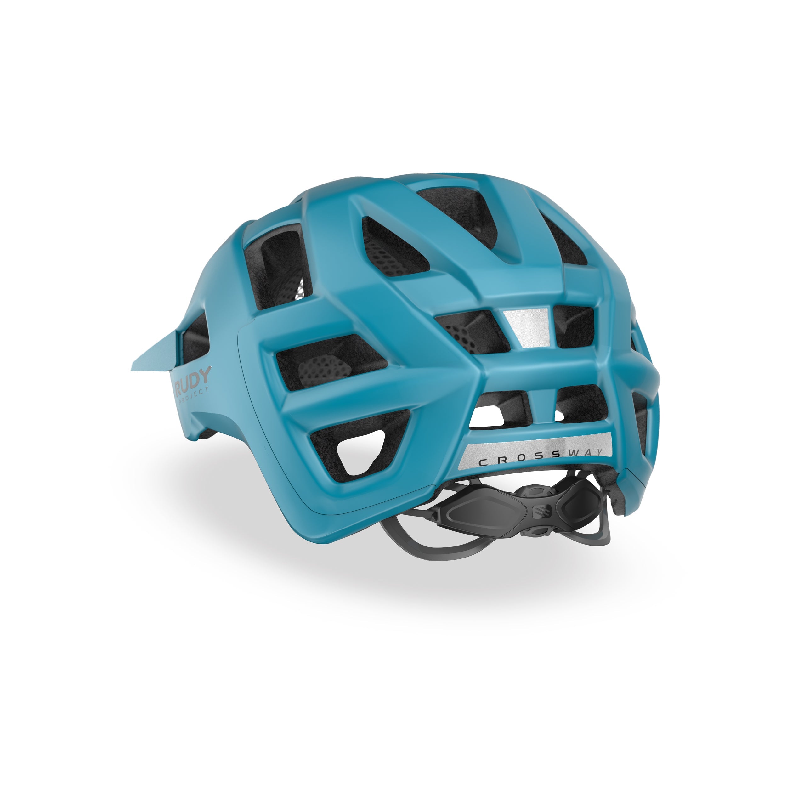 Rudy Project Crossway Lagoon Matte cycling helmet – side view, opposite side