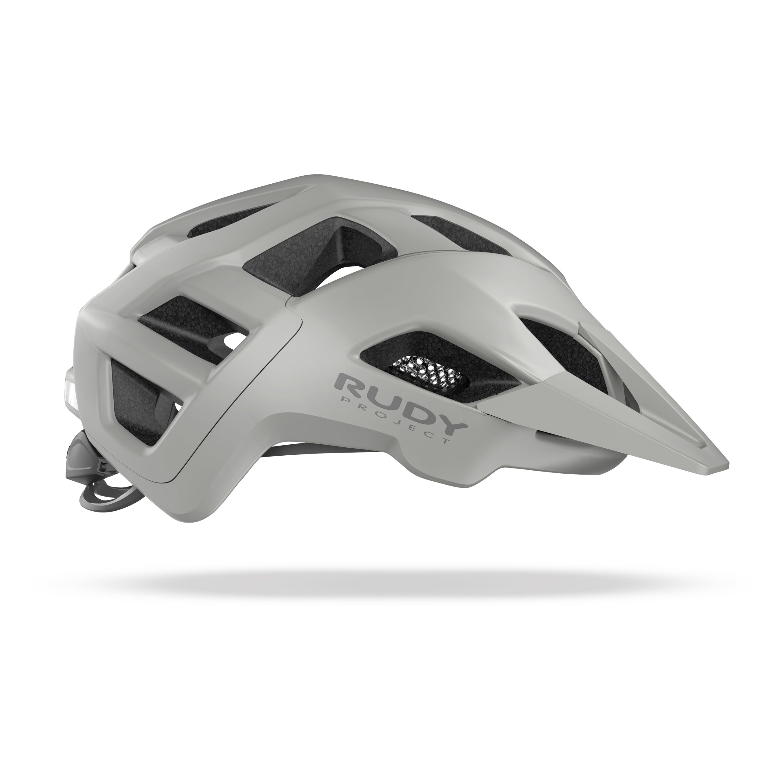 Rudy Project Crossway Light Grey Matte cycling helmet – side view