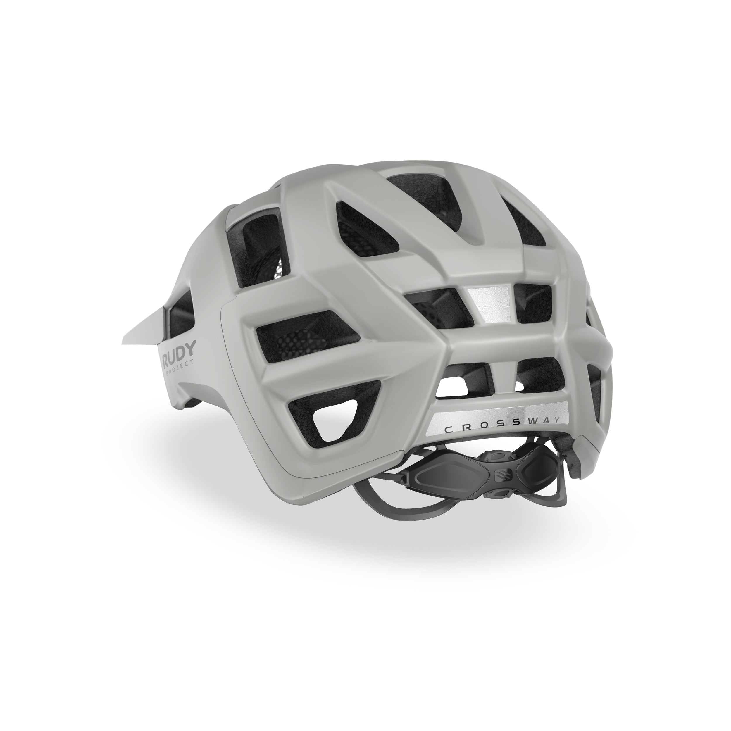 Rudy Project Crossway Light Grey Matte cycling helmet – side view, opposite side