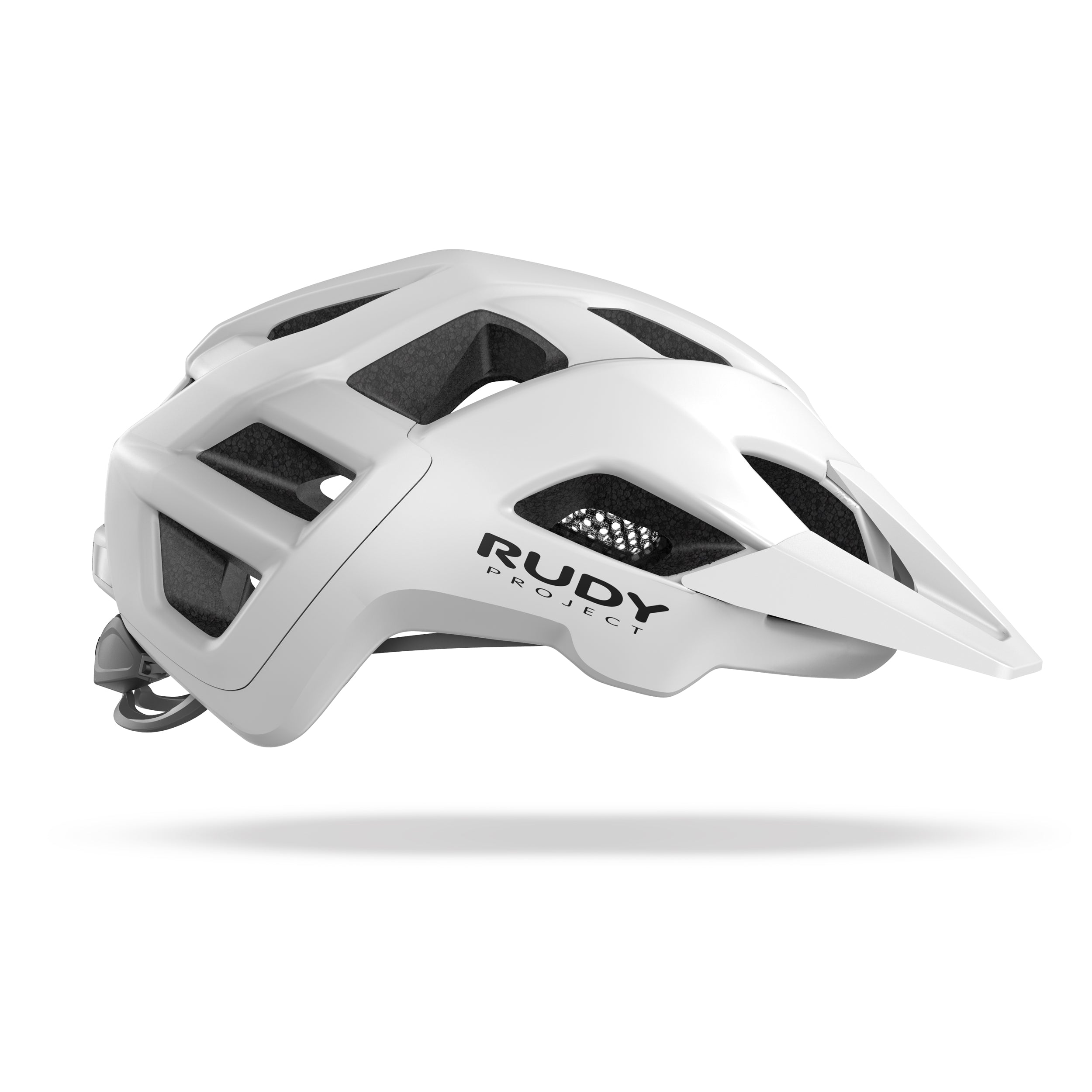 Rudy Project Crossway White Matte cycling helmet – side view