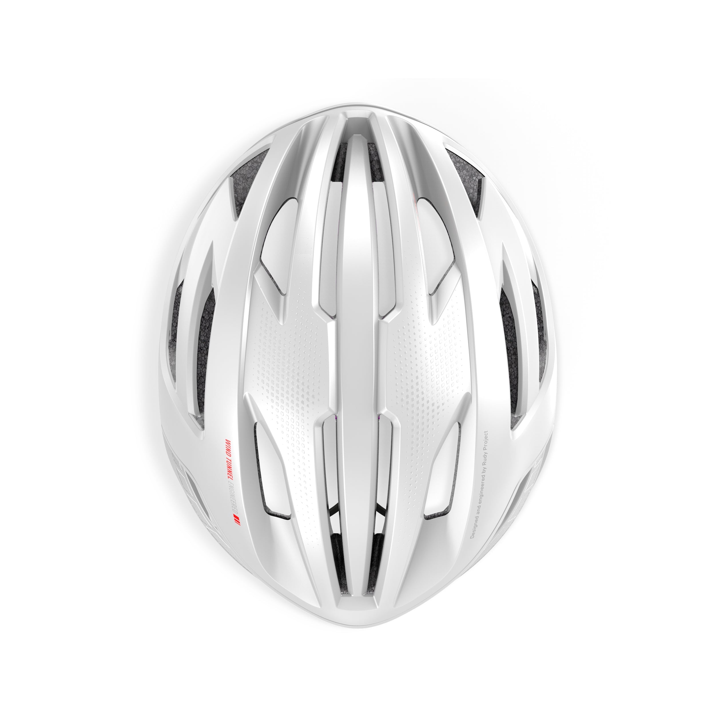 Rudy Project Egos White Matte cycling helmet – rear view