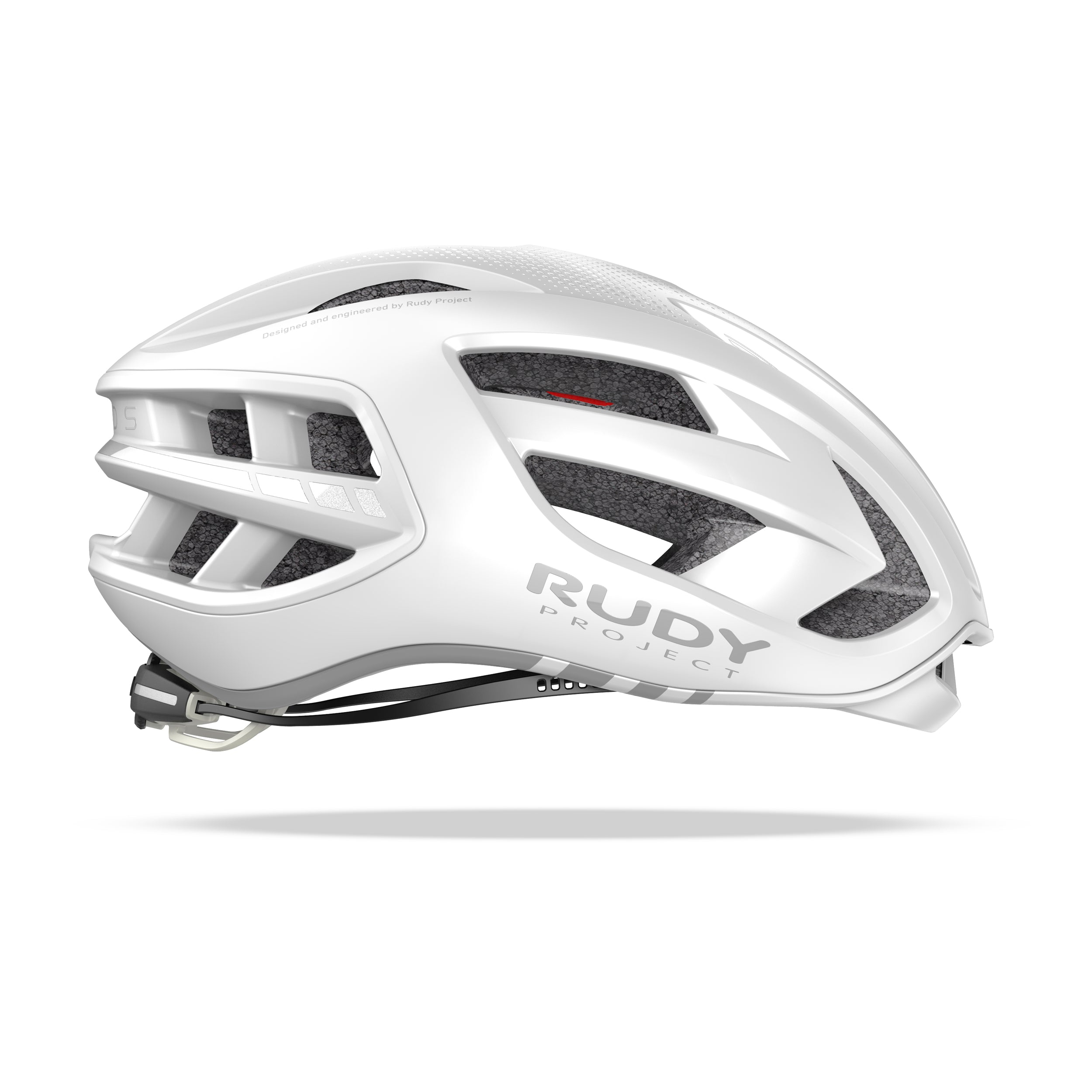 Rudy Project Egos White Matte cycling helmet – side view