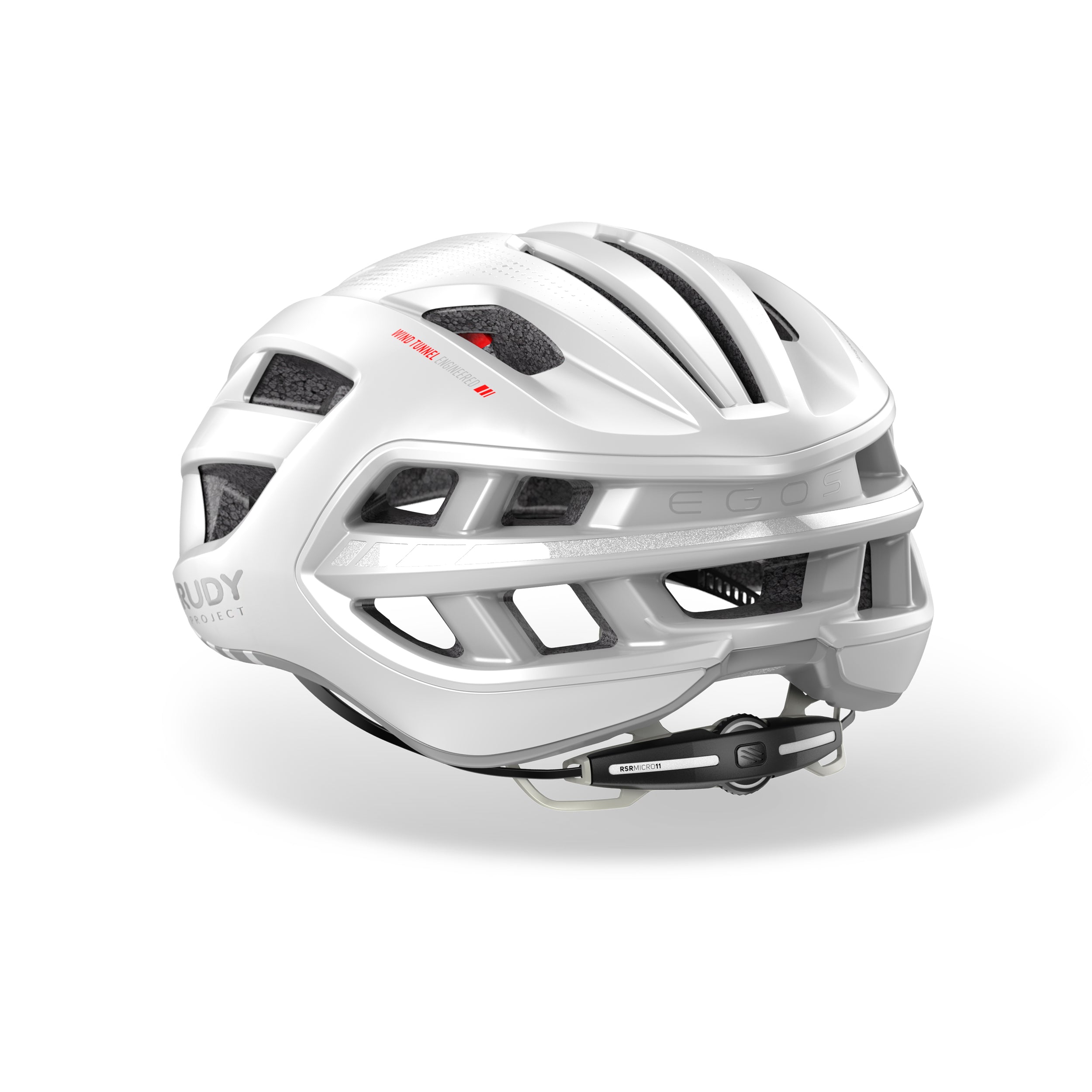 Rudy Project Egos White Matte cycling helmet – side view, opposite side