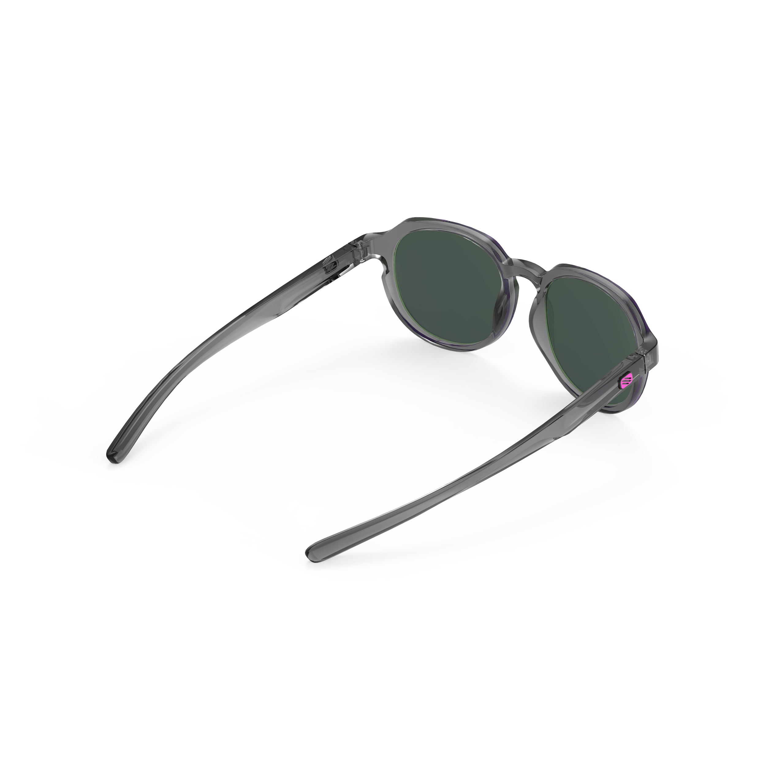Rudy Project Glamshady Crystal Ash mirrored multilaser violet performance sunglasses – rear view
