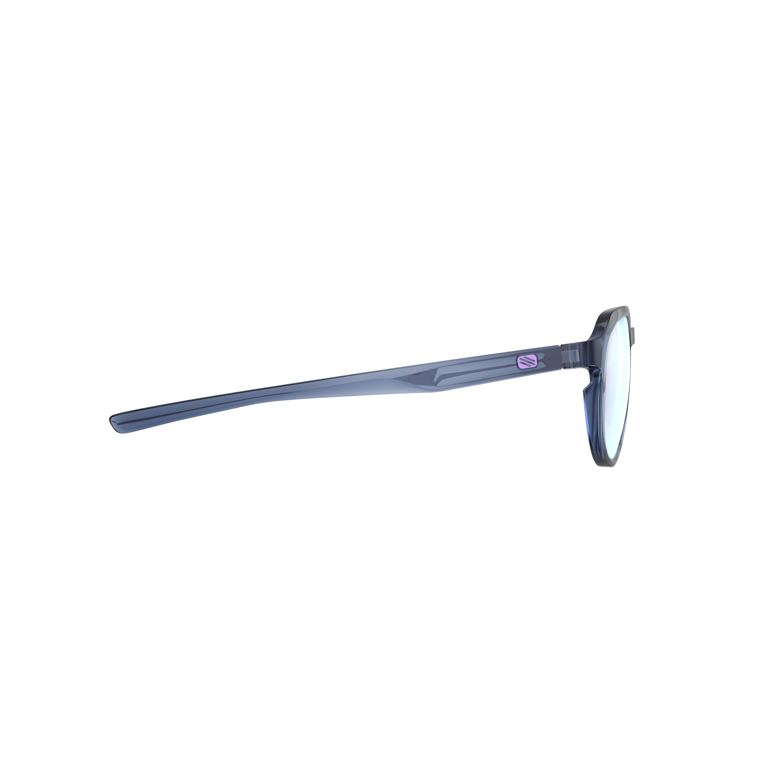 Rudy Project Glamshady Crystal Avio Gloss mirrored multilaser osmium performance sunglasses – side view, opposite side