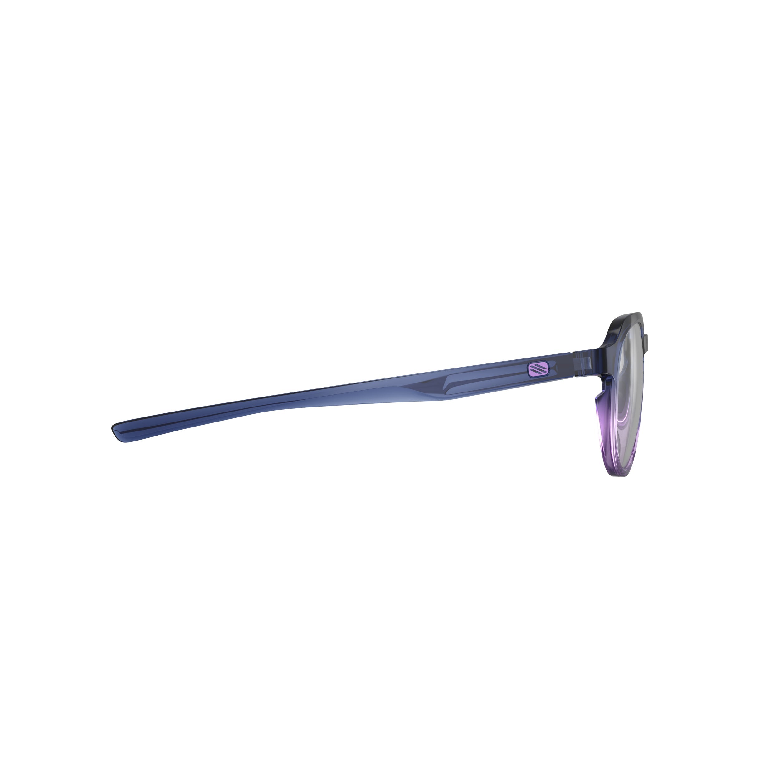 Rudy Project Glamshady Crystal Blue Avio Lilac Gloss performance sunglasses – side view, opposite side