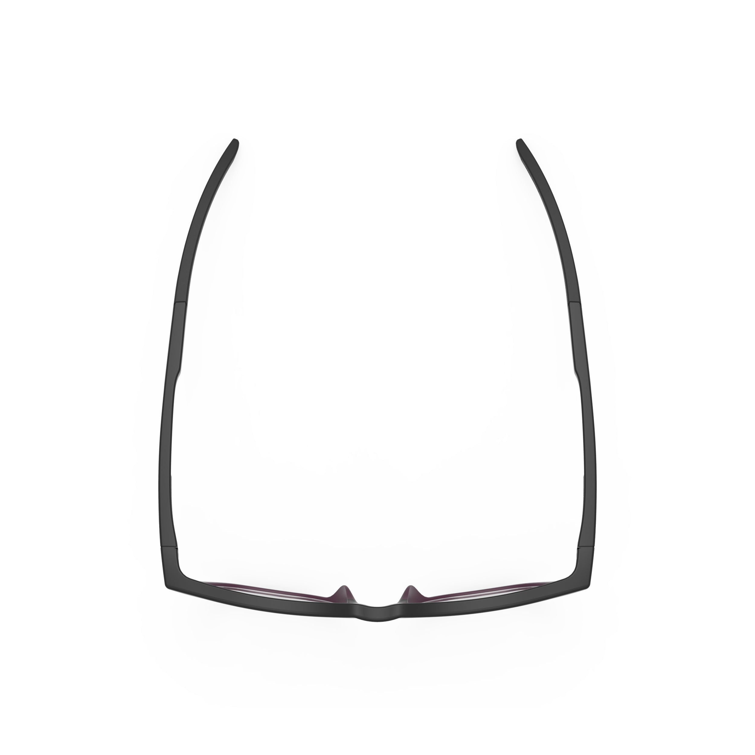 Rudy Project Iridis 65 Black/Cabernet Matte prescription sports glasses – top view
