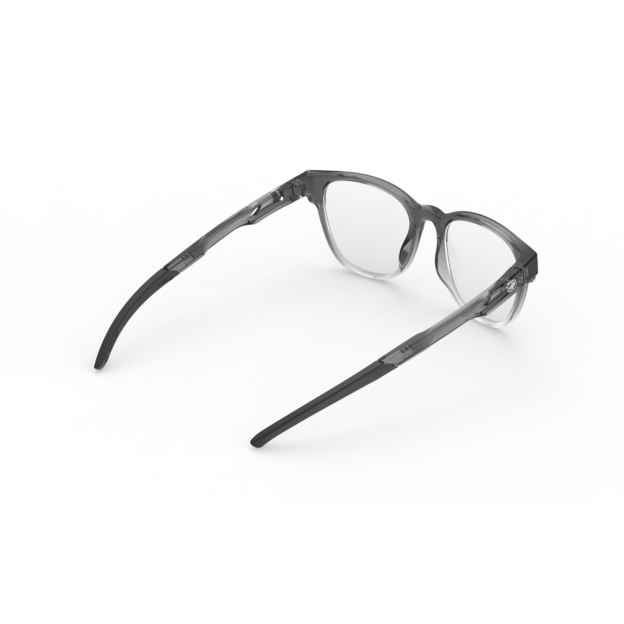 Rudy Project Iridis 65 Crystal Ash Deg prescription sports glasses – rear view