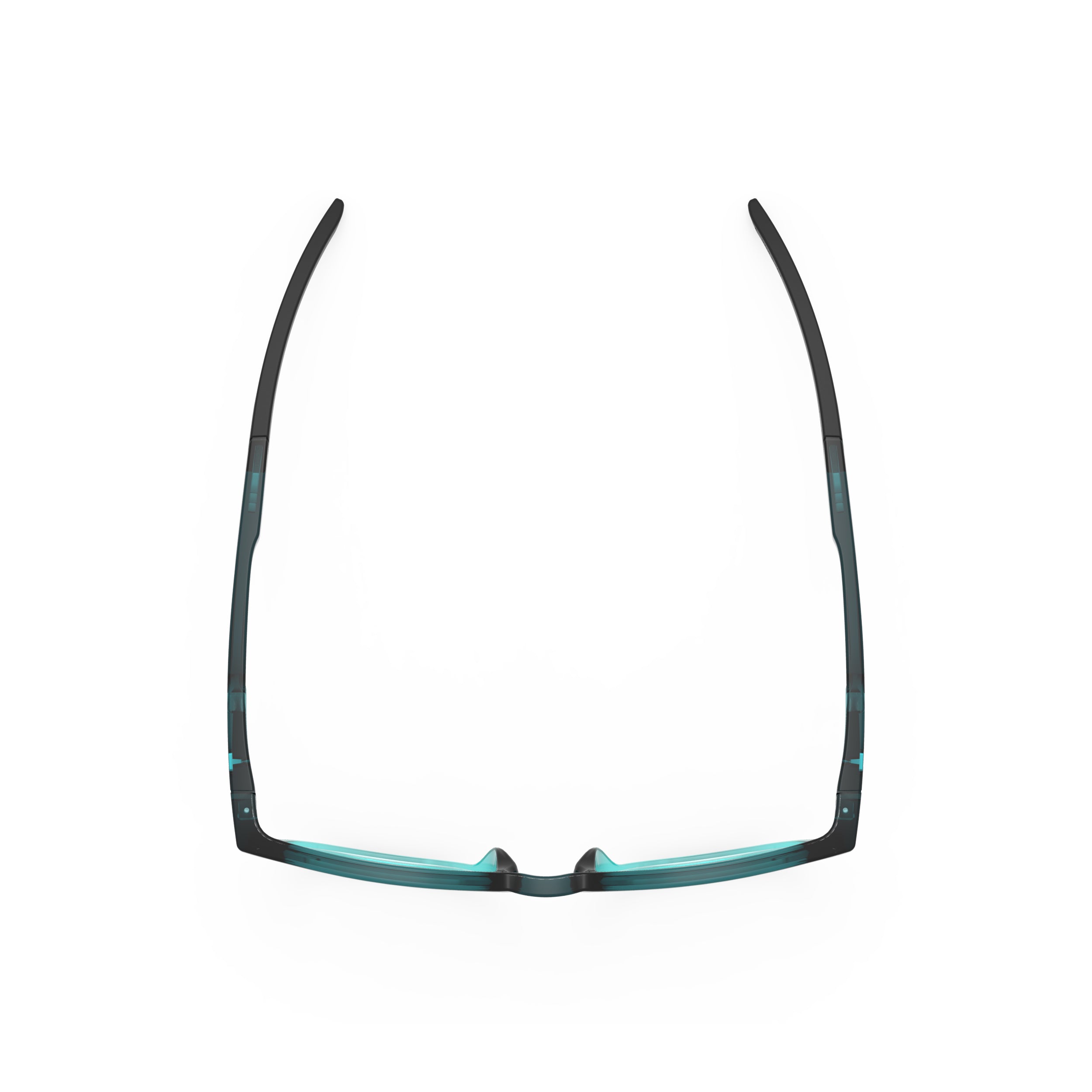 Rudy Project Iridis 66 Crystal Teal/Water Gloss prescription sports glasses – top view