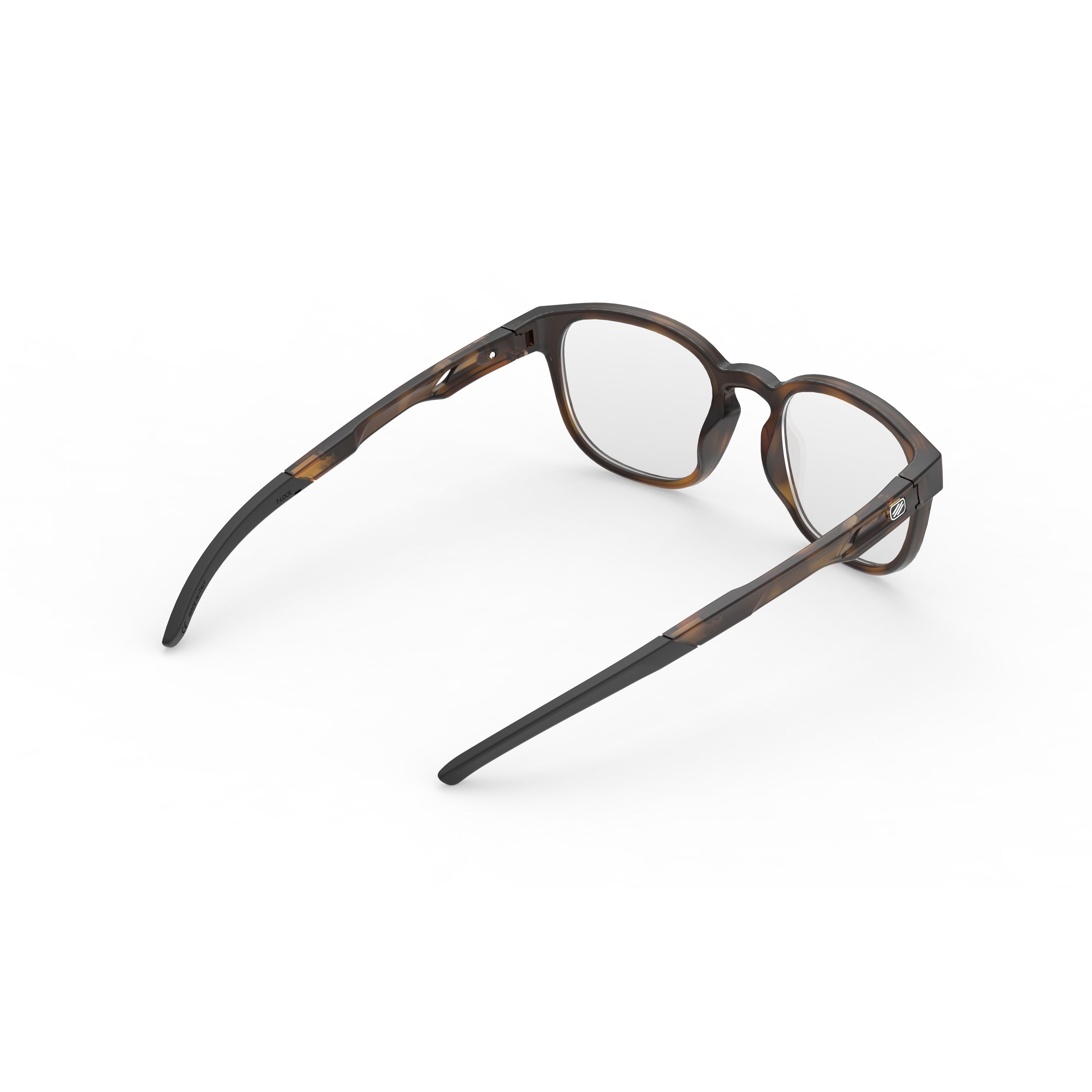 Rudy Project Iridis 66 Demi Turtle Gloss prescription sports glasses – rear view