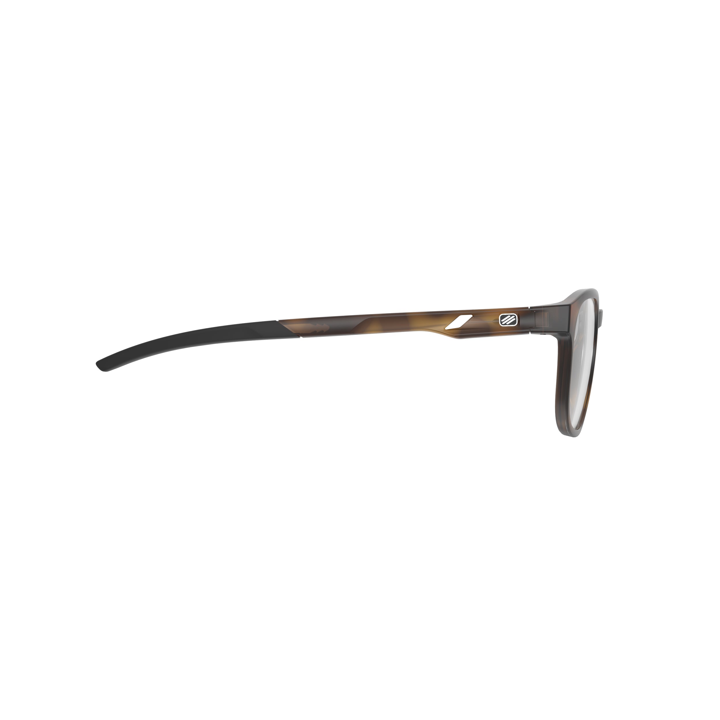 Rudy Project Iridis 66 Demi Turtle Gloss prescription sports glasses – side view, opposite side