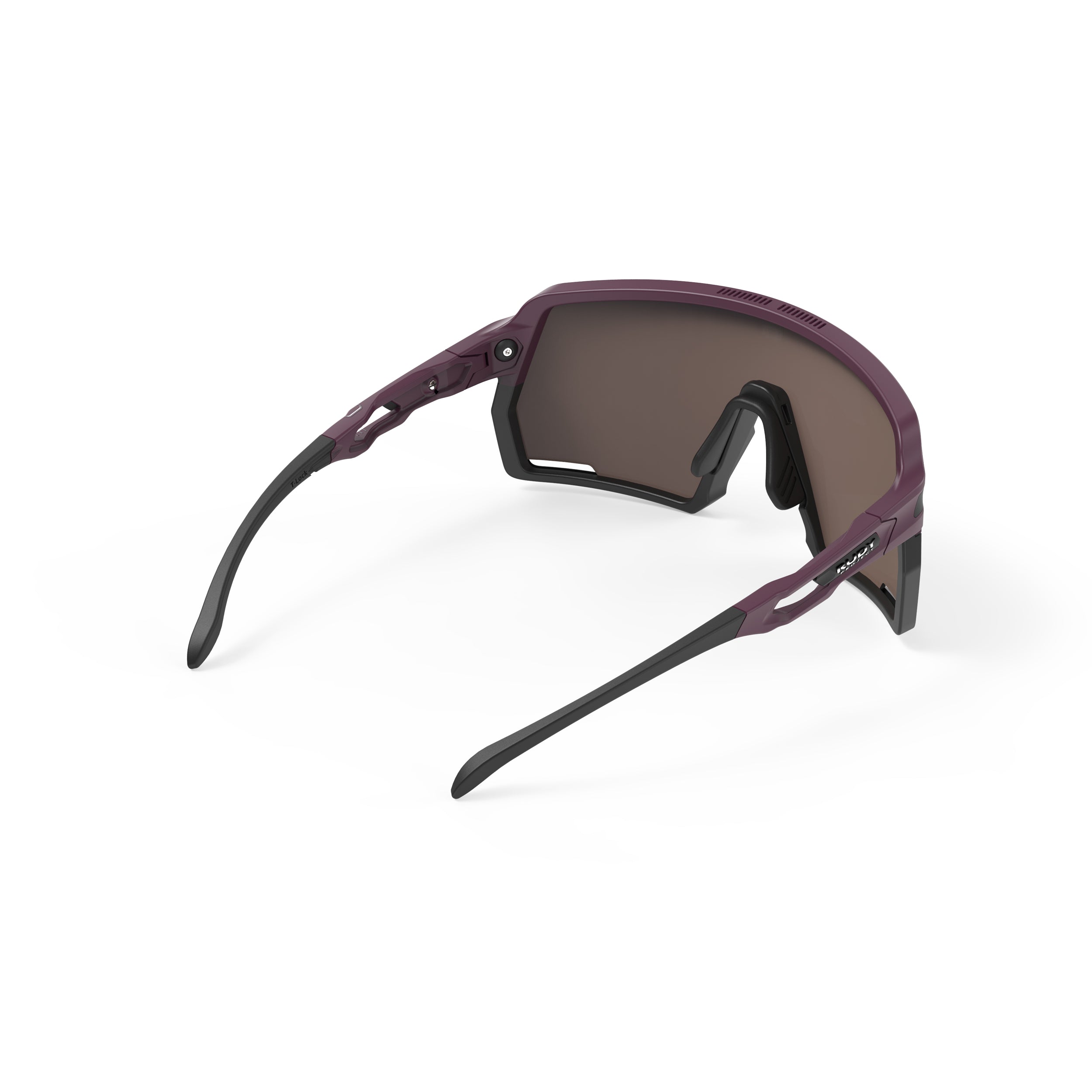 Rudy Project Kelion Cabernet Matte mirrored multilaser sunset performance sunglasses – rear view