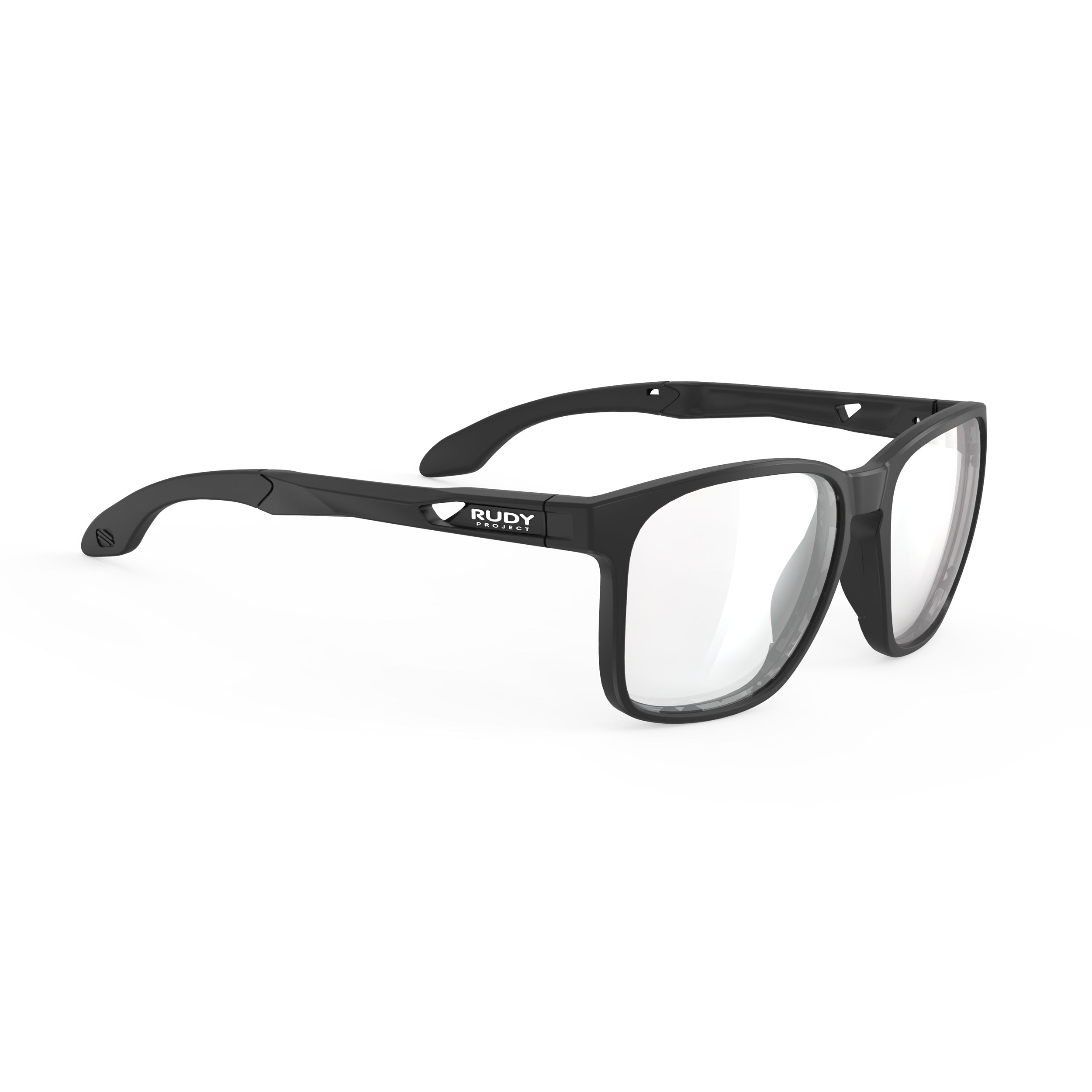 Rudy Project Lightflow A Black Matte prescription sports glasses – front view, alternate angle