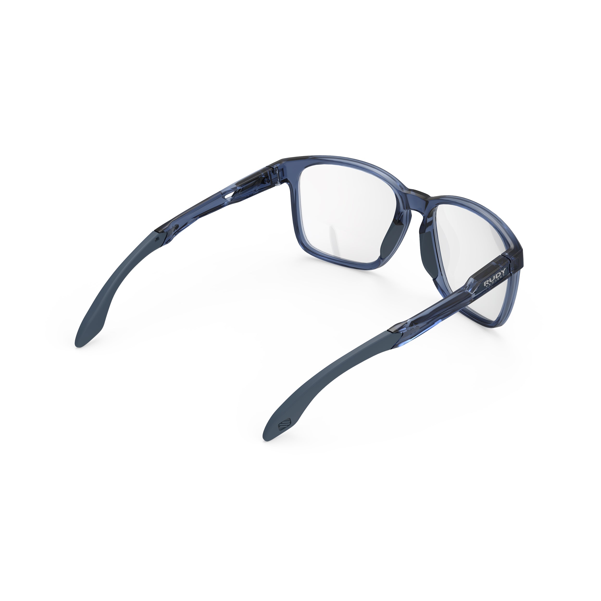 Rudy Project Lightflow A Crystal Blue Avio Gloss prescription sports glasses – rear view
