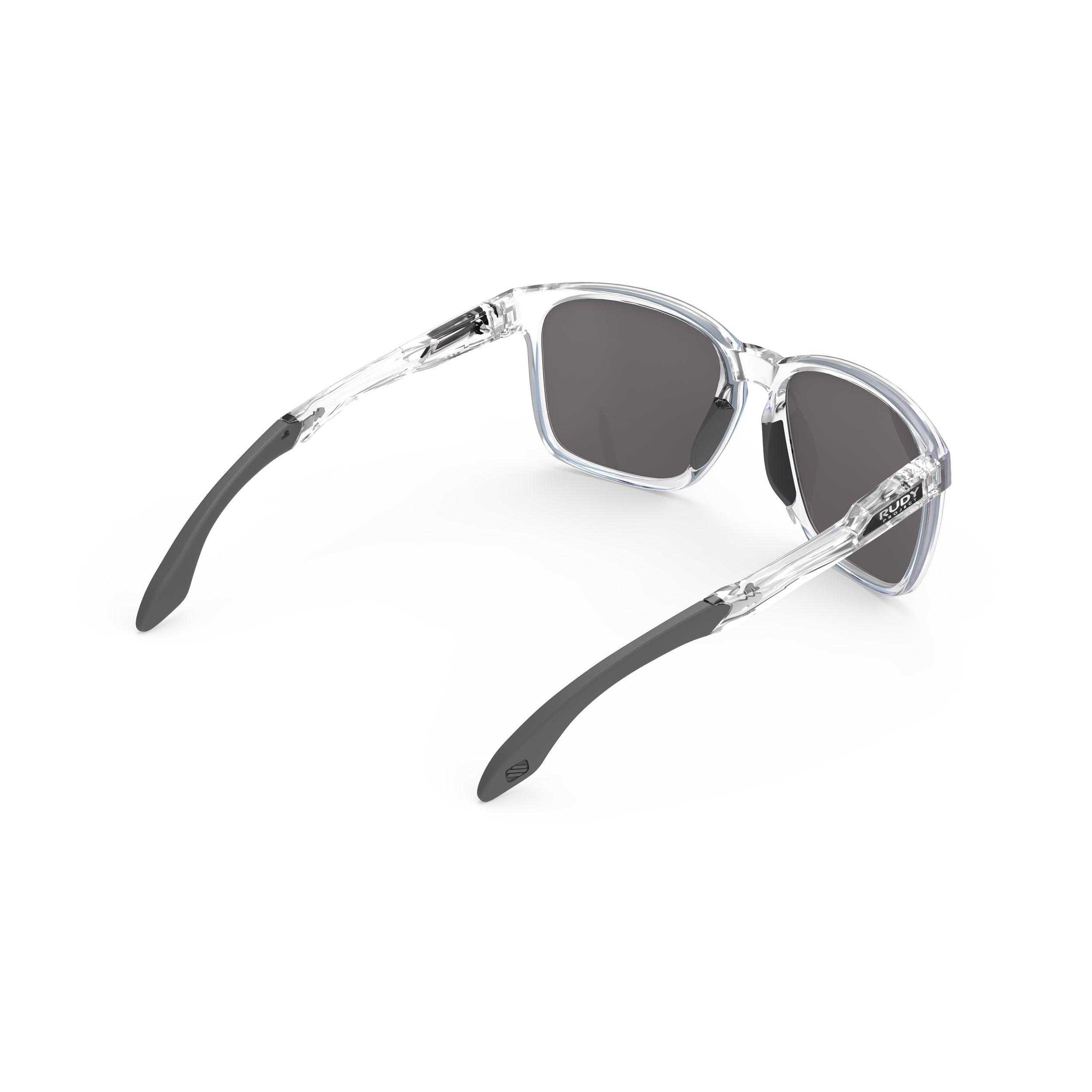 Rudy Project Lightflow A Crystal Gloss mirrored multilaser ice performance sunglasses – rear view