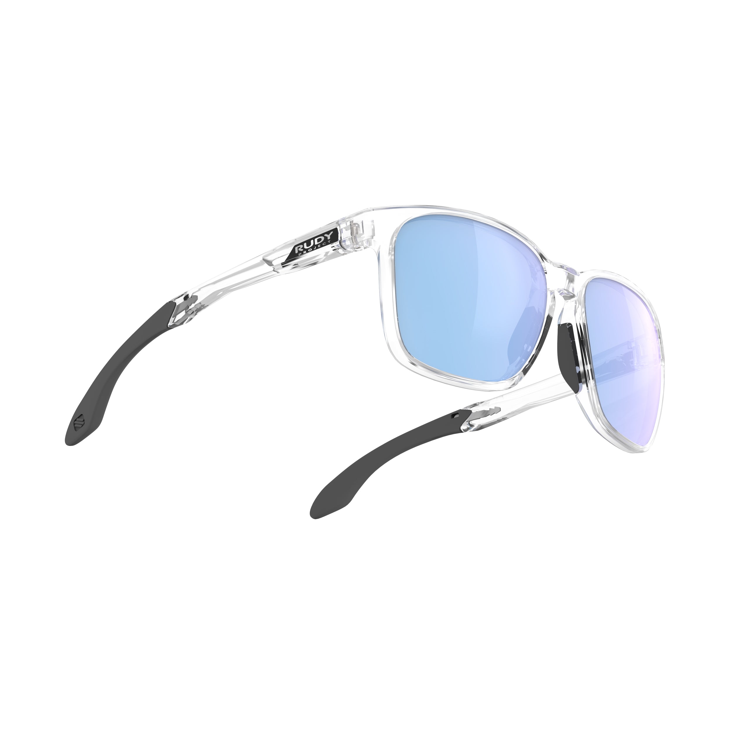 Rudy Project Lightflow A Crystal Gloss mirrored multilaser ice performance sunglasses – side view