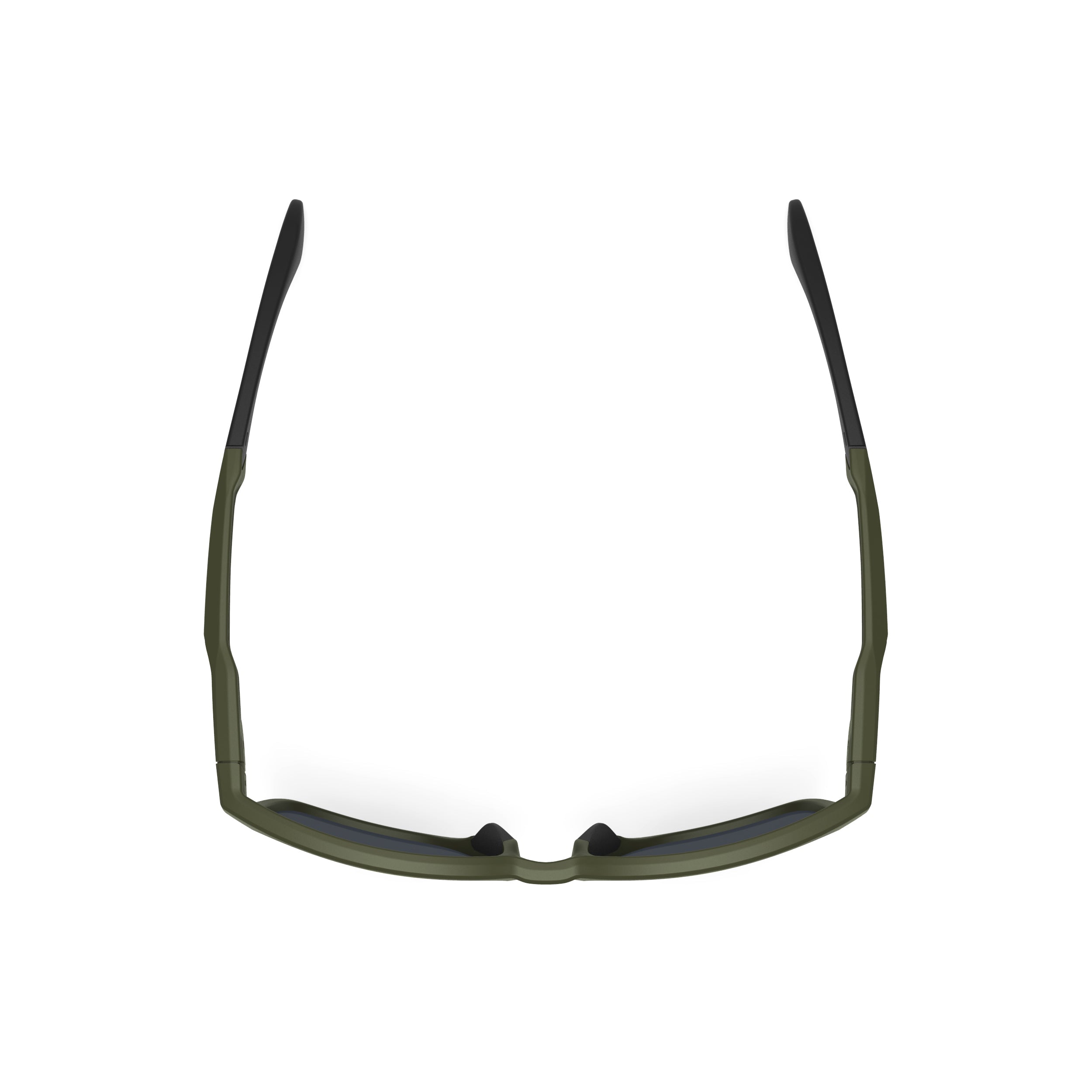 Rudy Project Lightflow A Olive Matte mirrored laser green performance sunglasses – top view