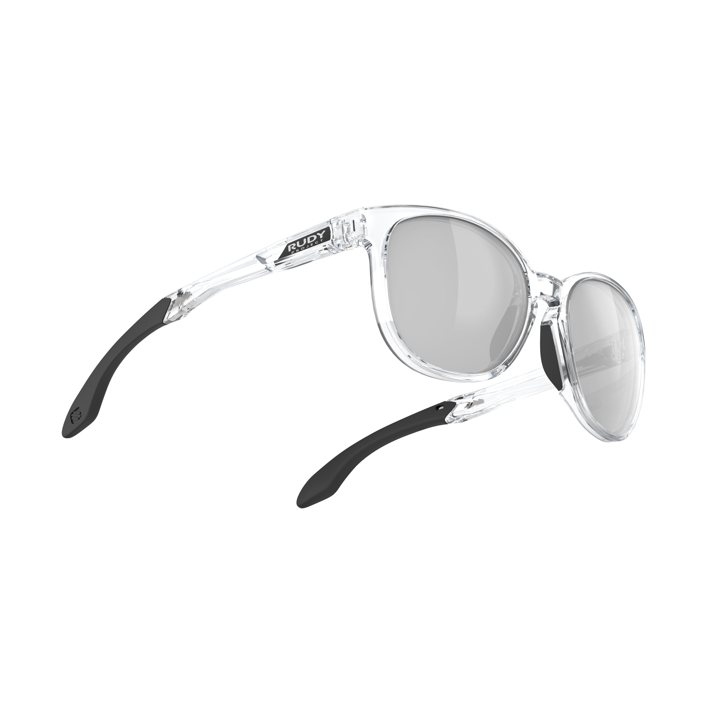Rudy Project Lightflow B Crystal Gloss mirrored laser black performance sunglasses – side view