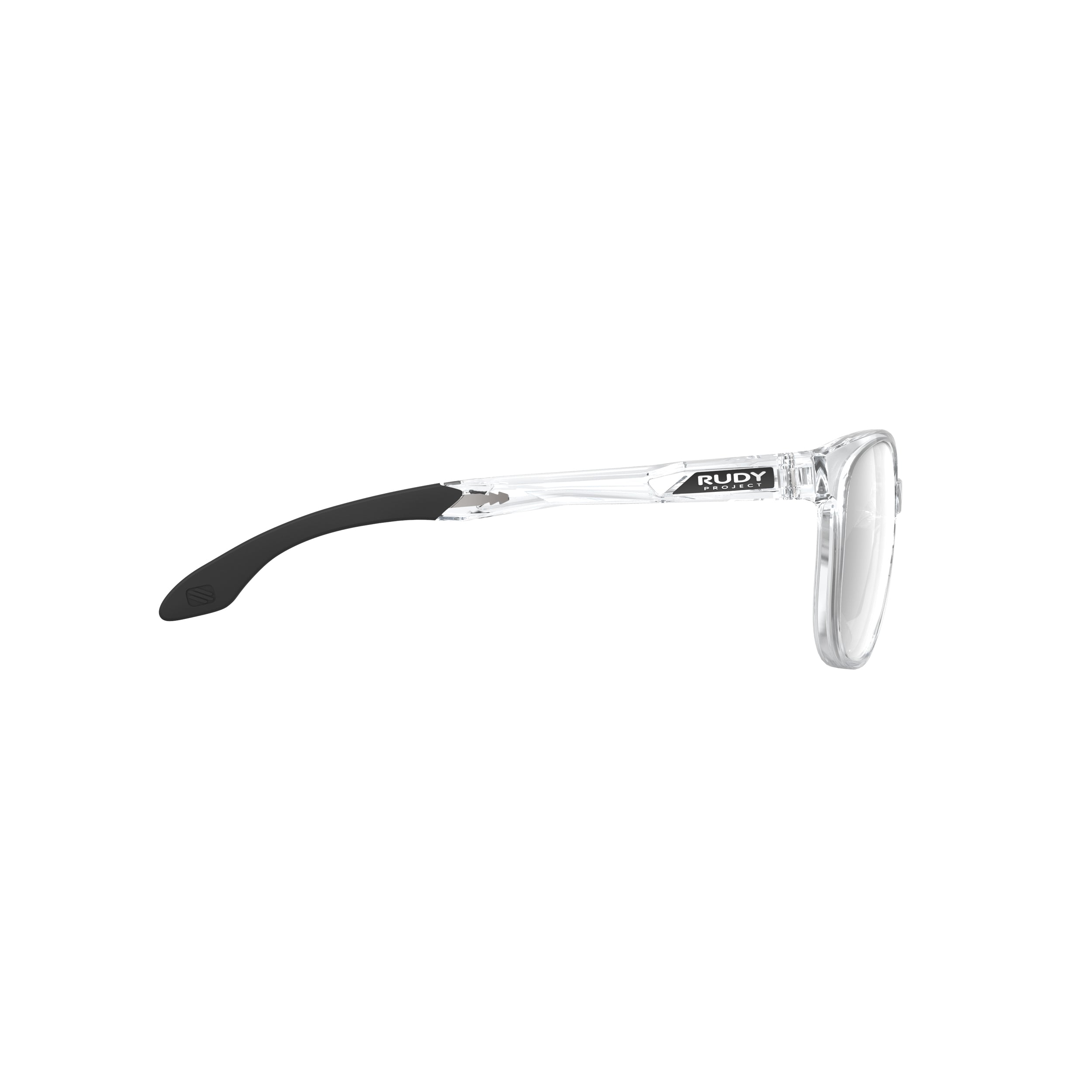 Rudy Project Lightflow B Crystal Gloss mirrored laser black performance sunglasses – side view, opposite side