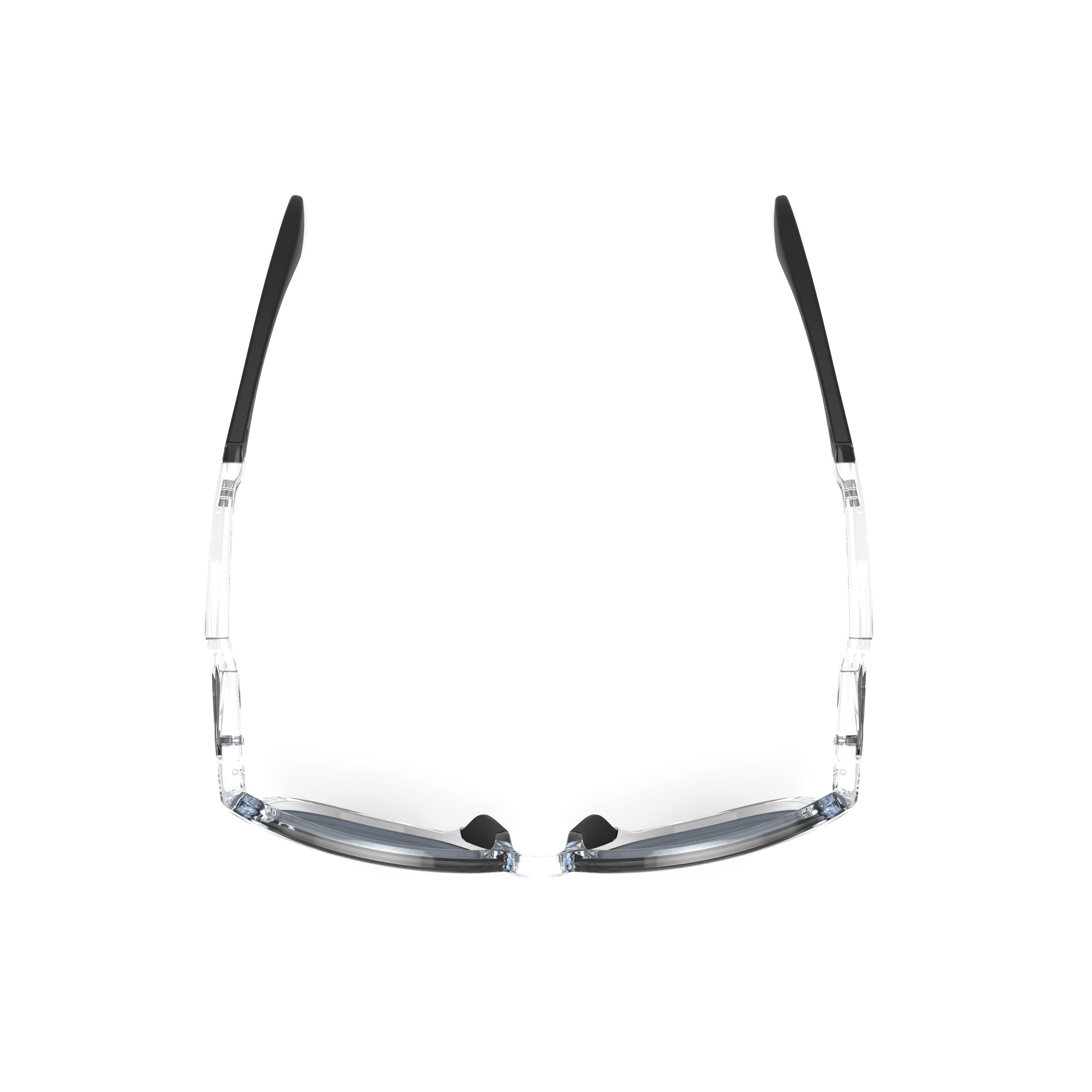 Rudy Project Lightflow B Crystal Gloss mirrored laser black performance sunglasses – top view
