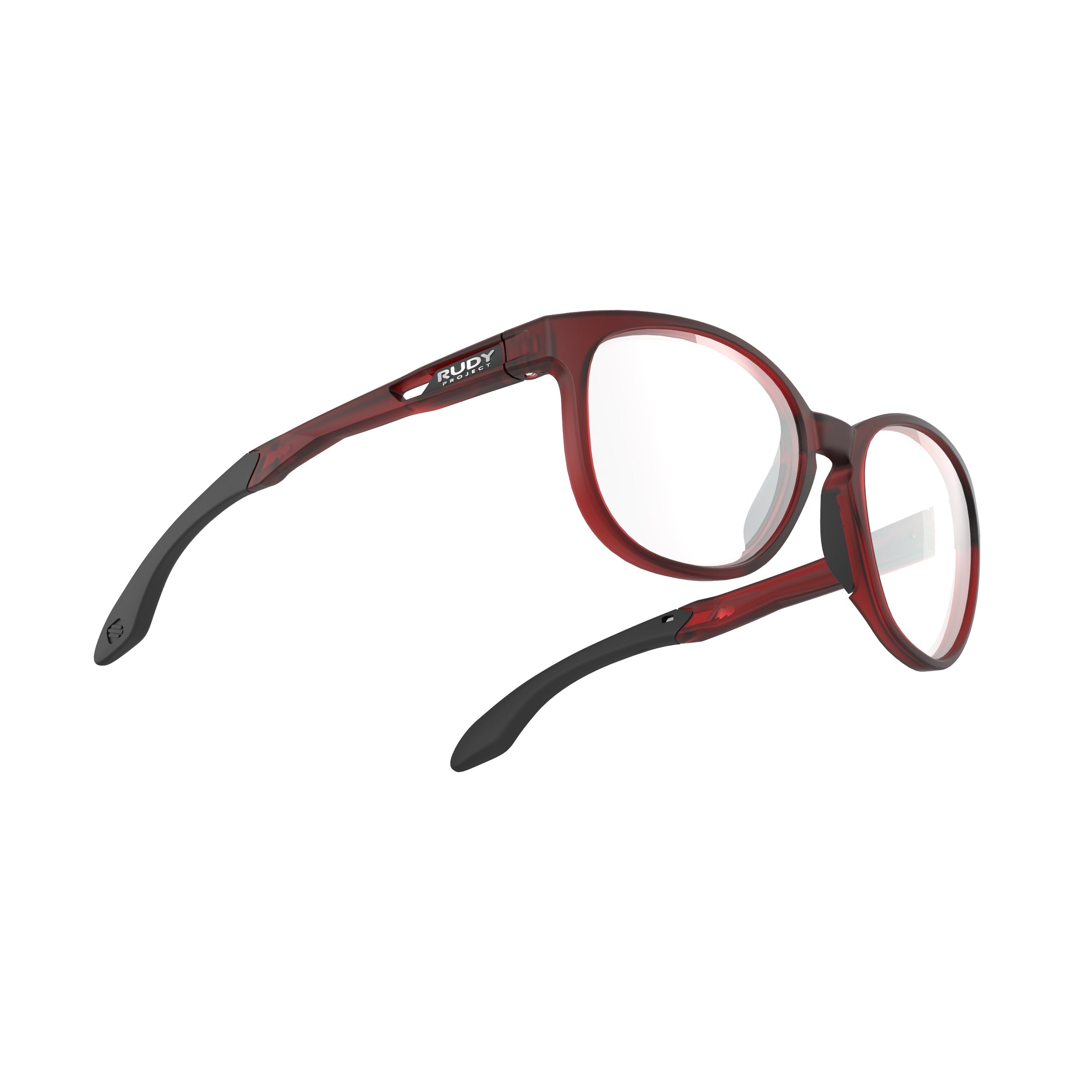Rudy Project Lightflow B Frozen Bordeaux prescription sports glasses – side view