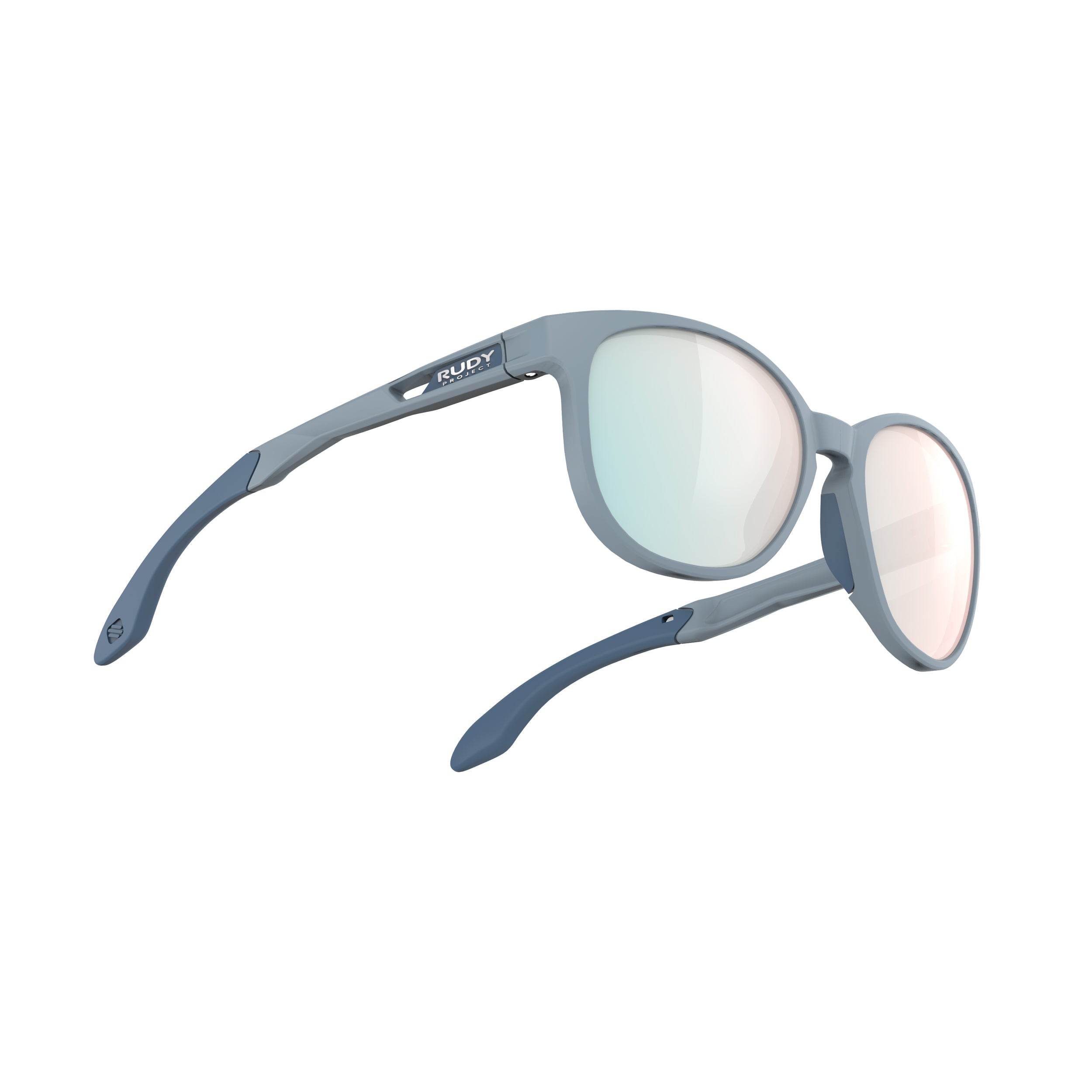 Rudy Project Lightflow B Glacier Matte mirrored multilaser osmium performance sunglasses – side view