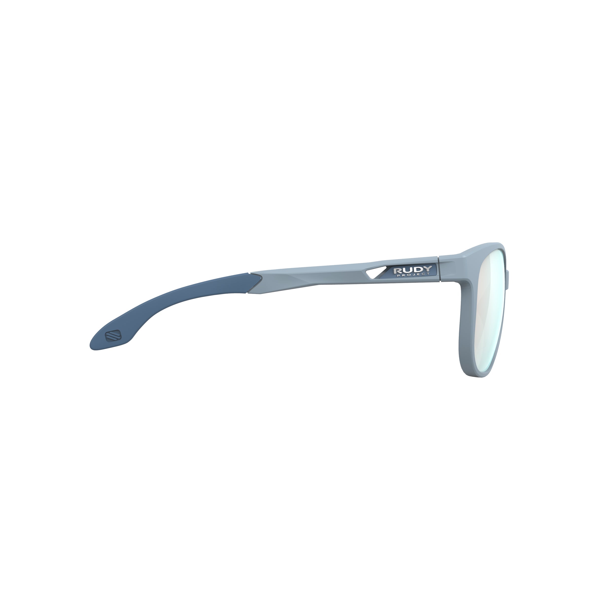 Rudy Project Lightflow B Glacier Matte mirrored multilaser osmium performance sunglasses – side view, opposite side