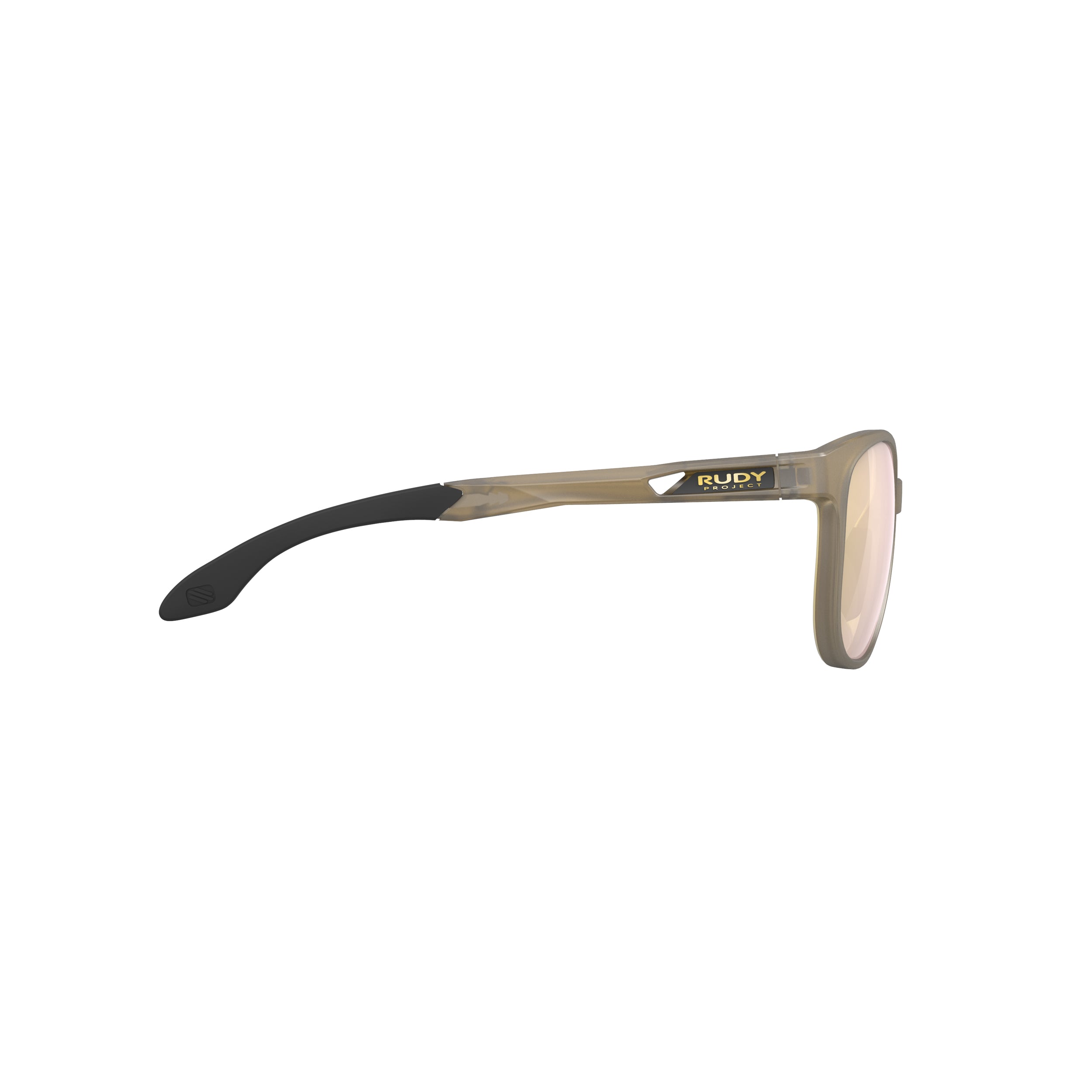 Rudy Project Lightflow B Ice Gold Matte mirrored multilaser gold performance sunglasses – side view, opposite side
