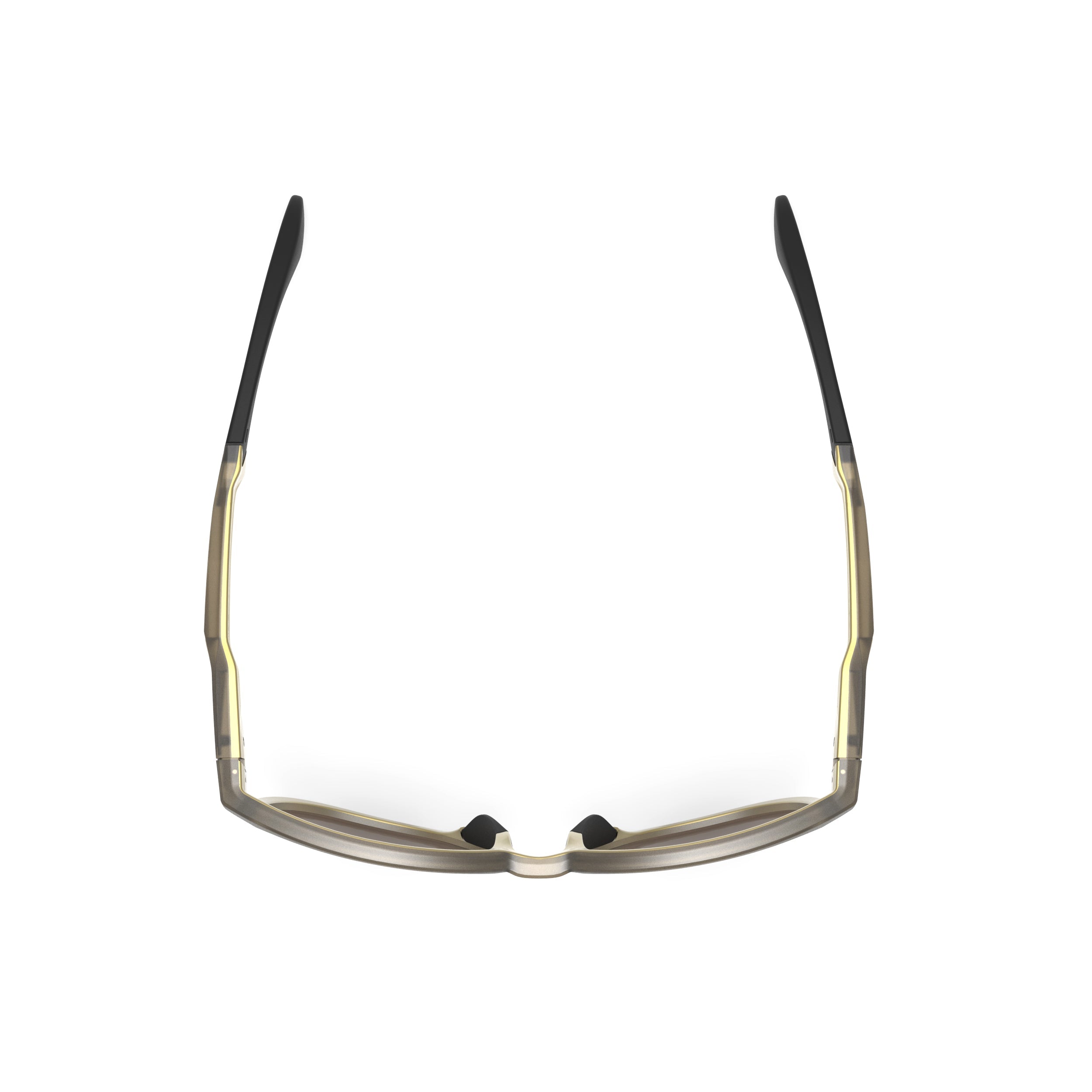 Rudy Project Lightflow B Ice Gold Matte mirrored multilaser gold performance sunglasses – top view