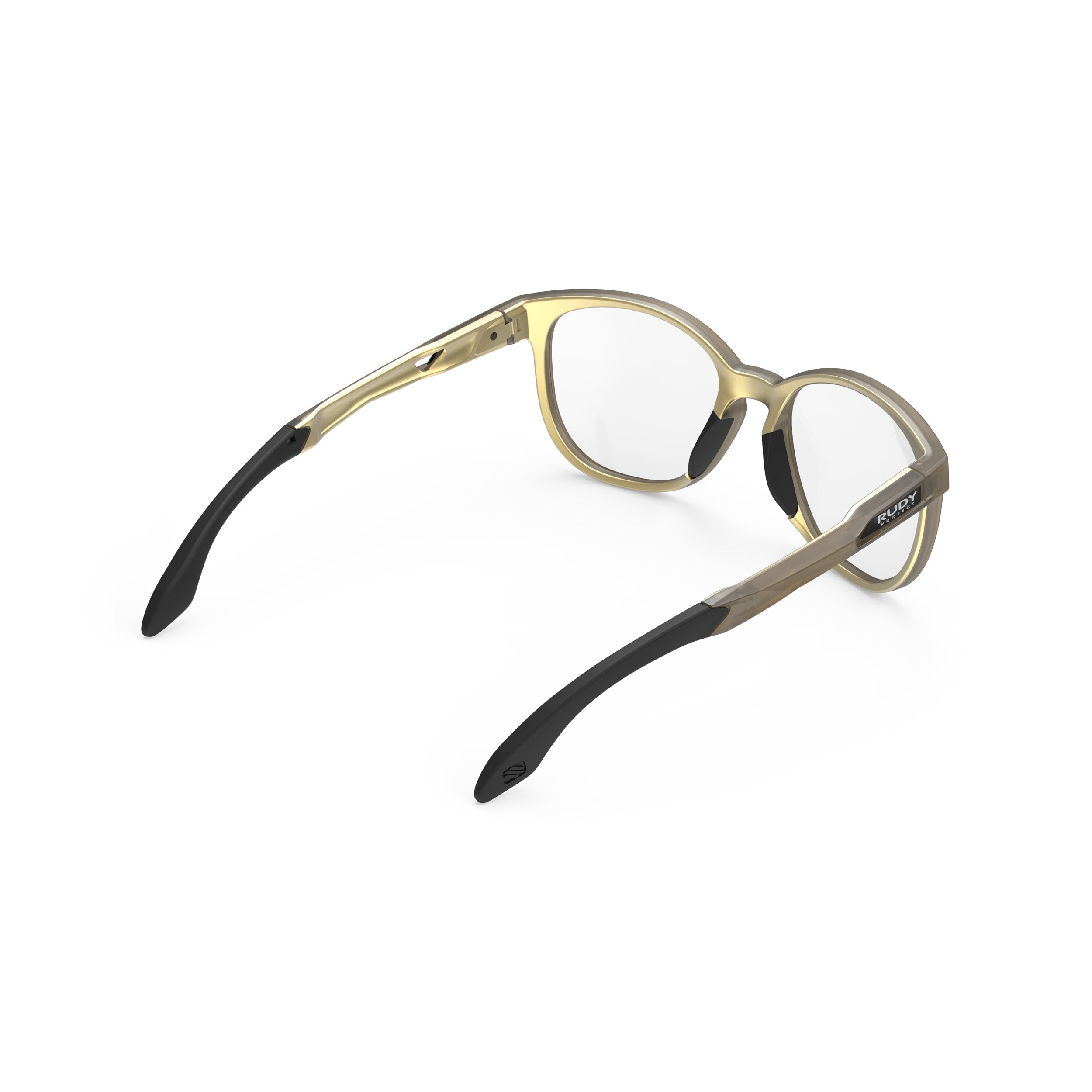 Rudy Project Lightflow B Ice Gold Matte prescription sports glasses – rear view