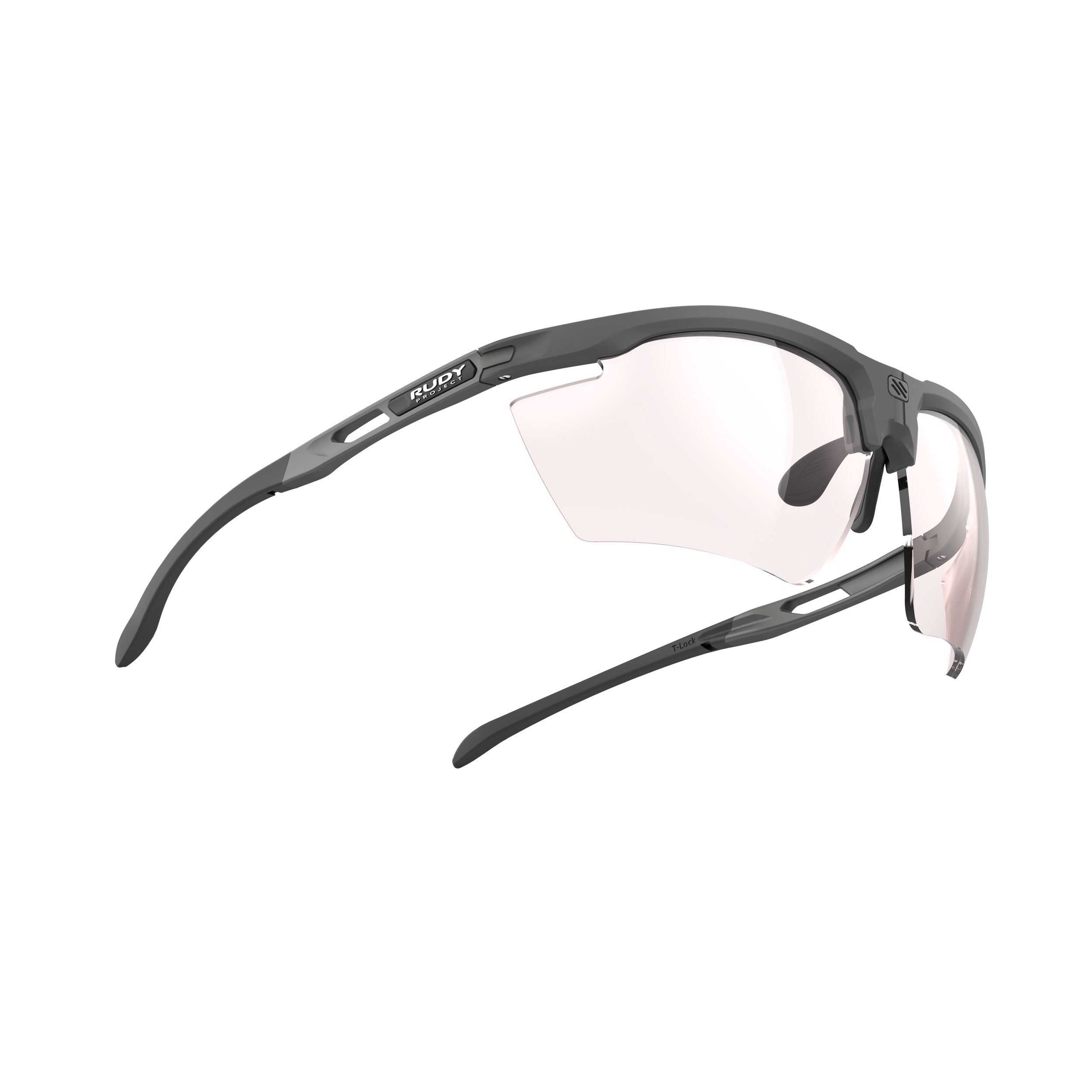 Rudy Project Magnus Charcoal Matte photochromic red performance sunglasses – side view