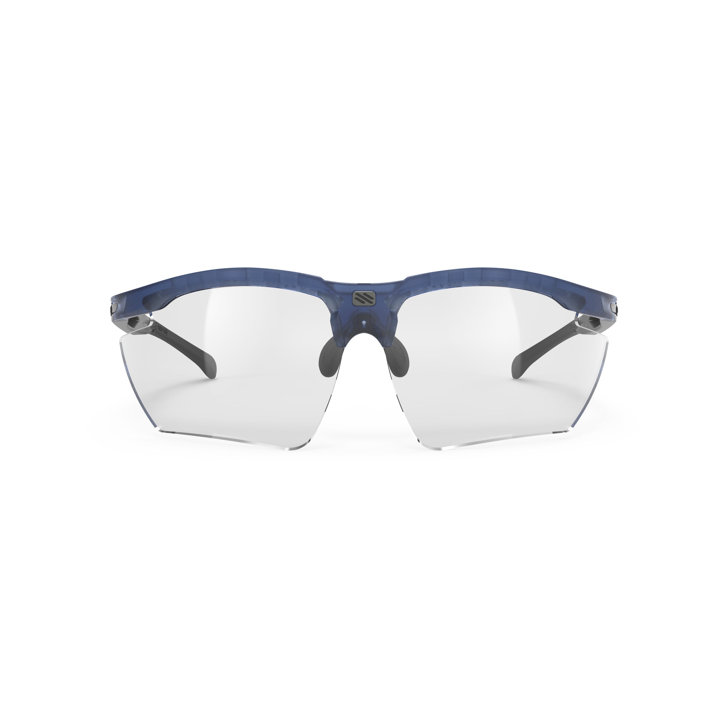 Rudy Project Magnus Frozen Blue Avio photochromic black performance sunglasses – front view, alternate angle