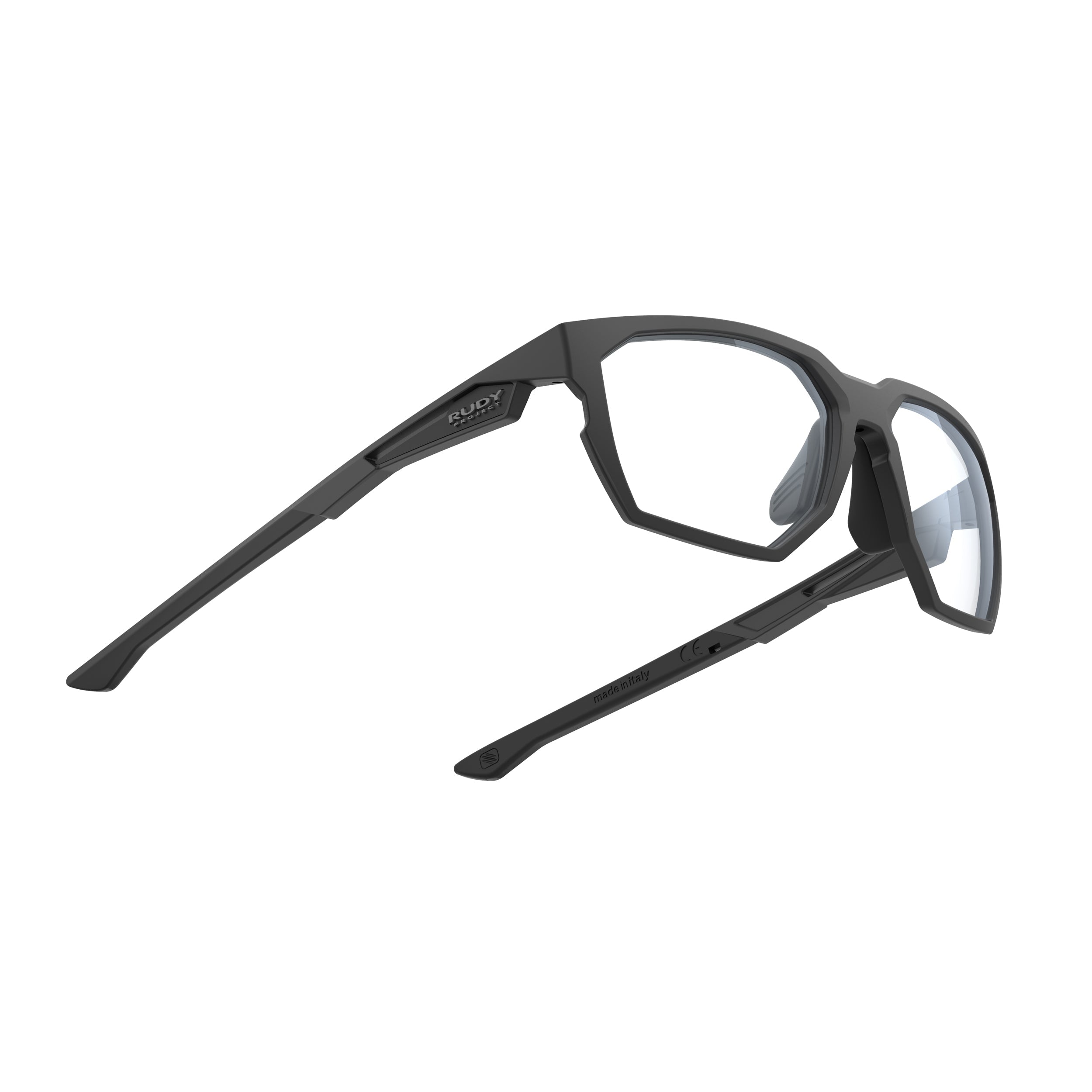 Rudy Project No Code Black Matte prescription sports glasses – side view