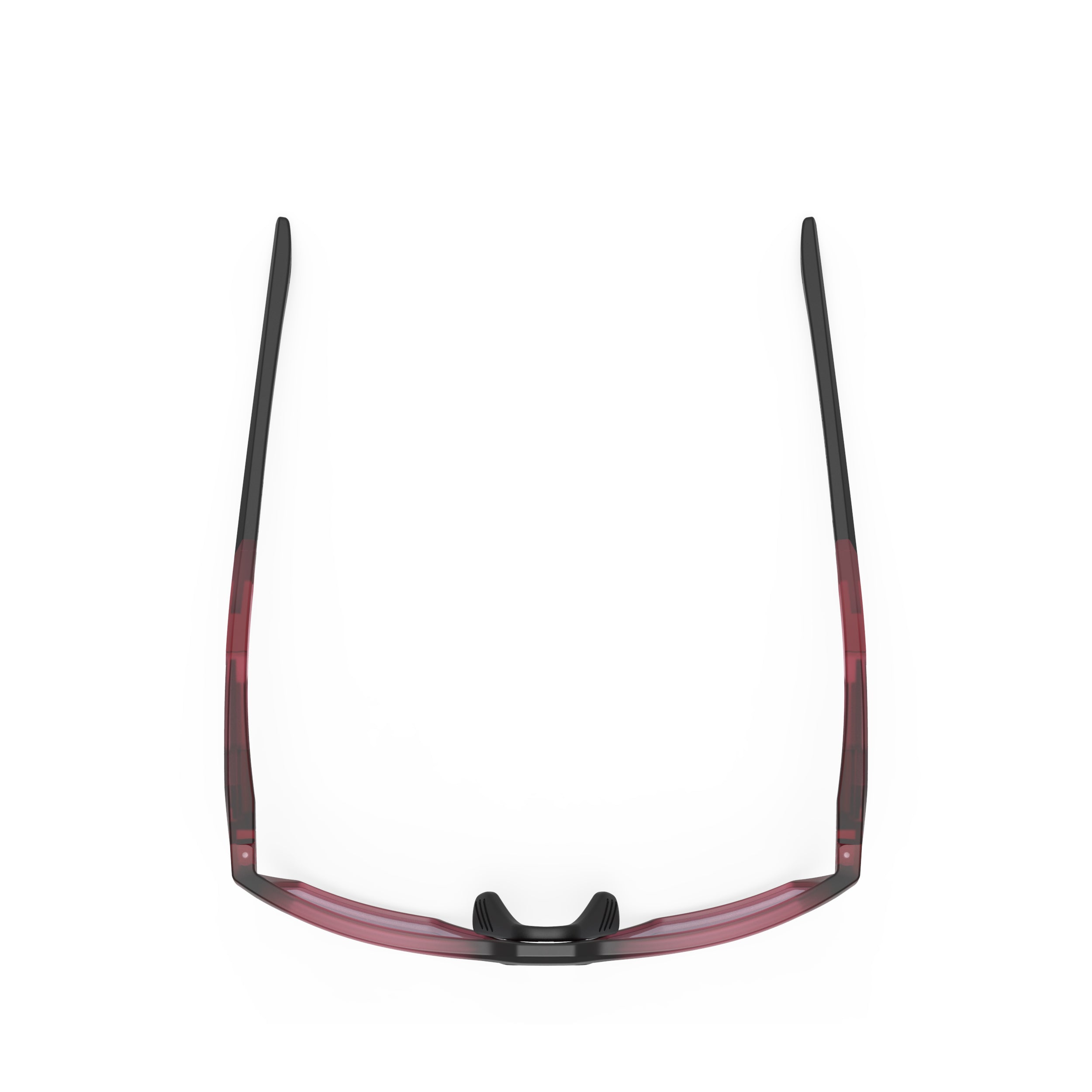 Rudy Project No Code Frozen Cherry Matte prescription sports glasses – top view