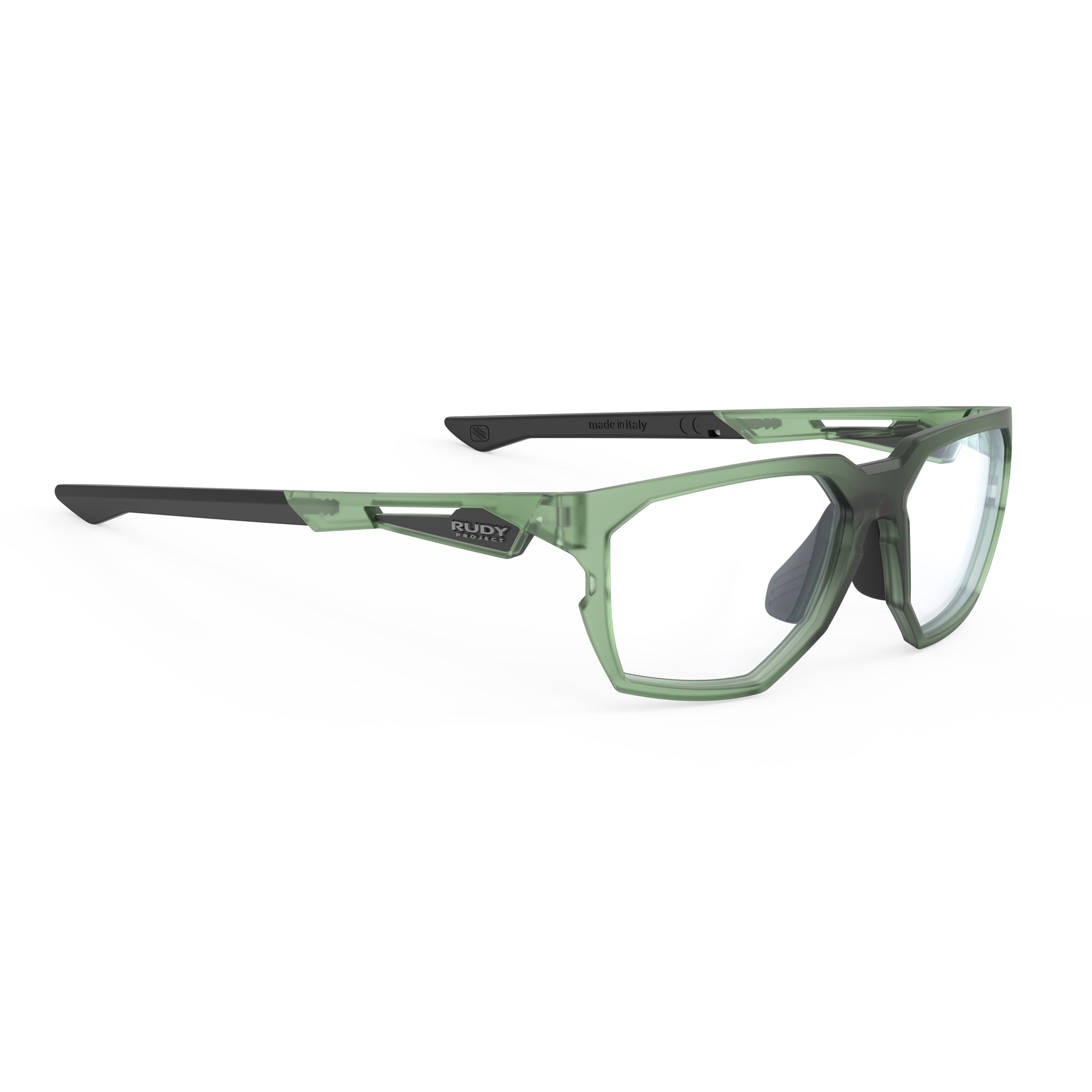 Rudy Project No Code Frozen Pantanal Matte prescription sports glasses – front view, alternate angle