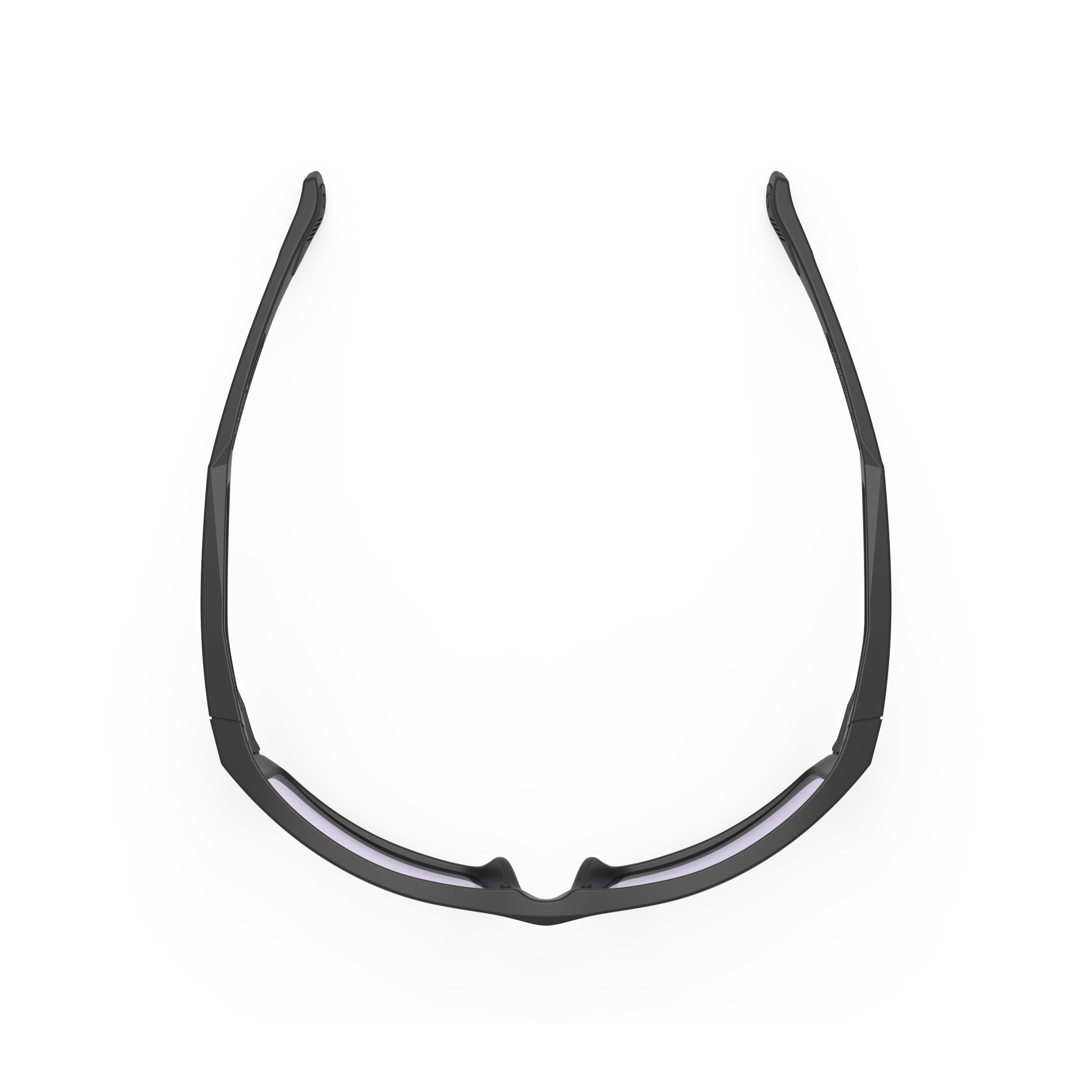 Rudy Project Nyad Black Matte photochromic laser purple hdr performance sunglasses – top view