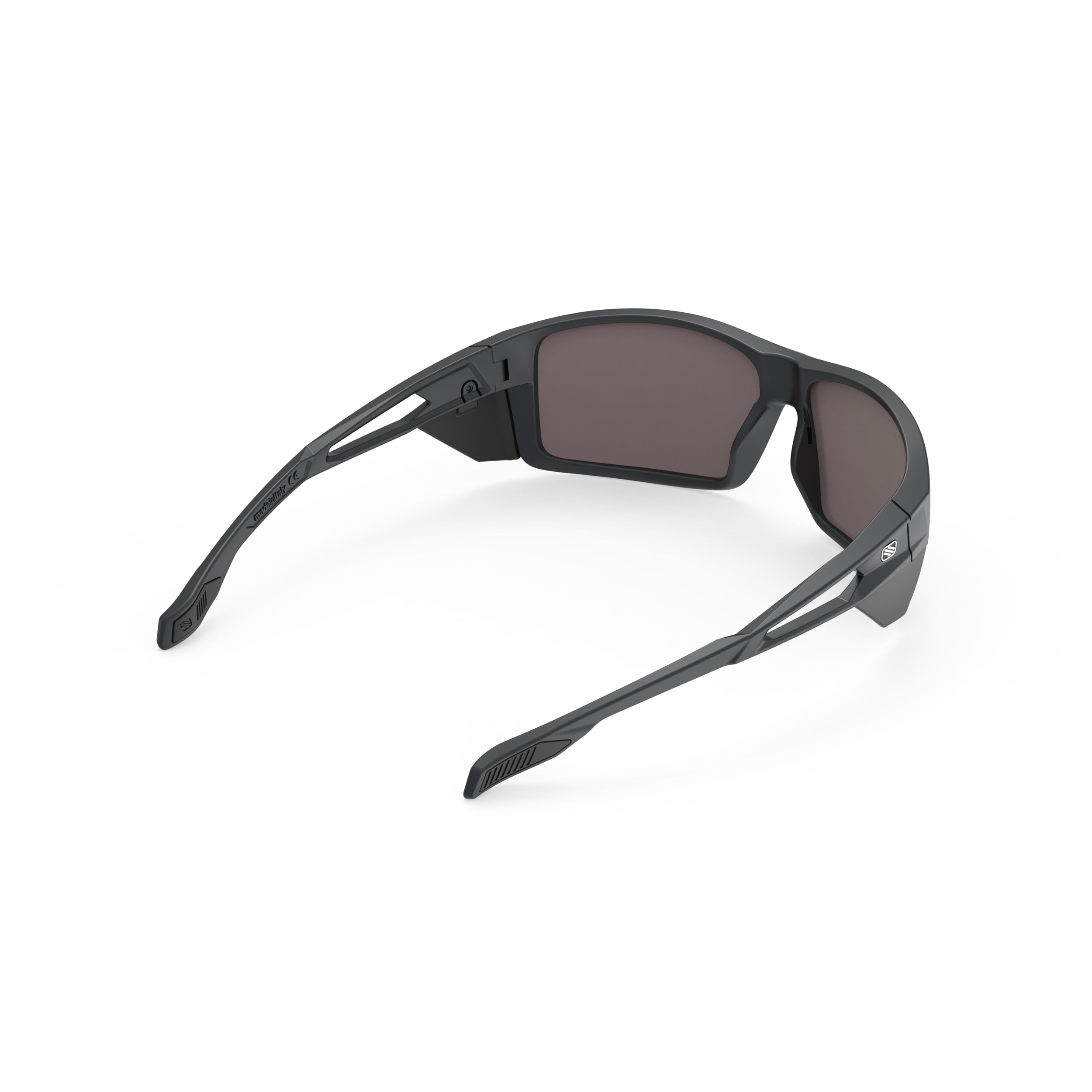 Rudy Project Nyad Metal Titanium Matte Mirrored Multilaser Orange Performance Sunglasses – rear view