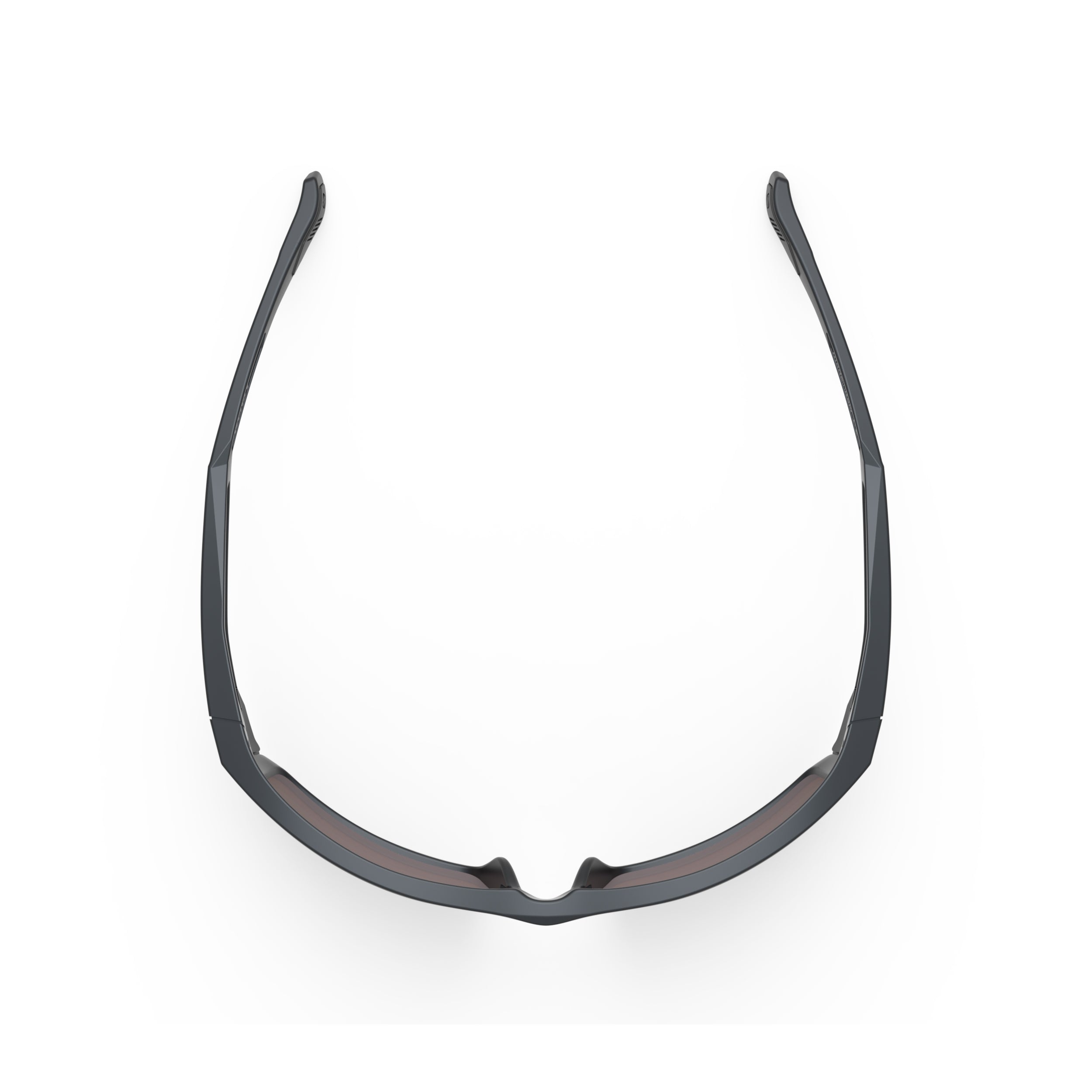 Rudy Project Nyad Metal Titanium Matte Mirrored Multilaser Orange Performance Sunglasses – top view